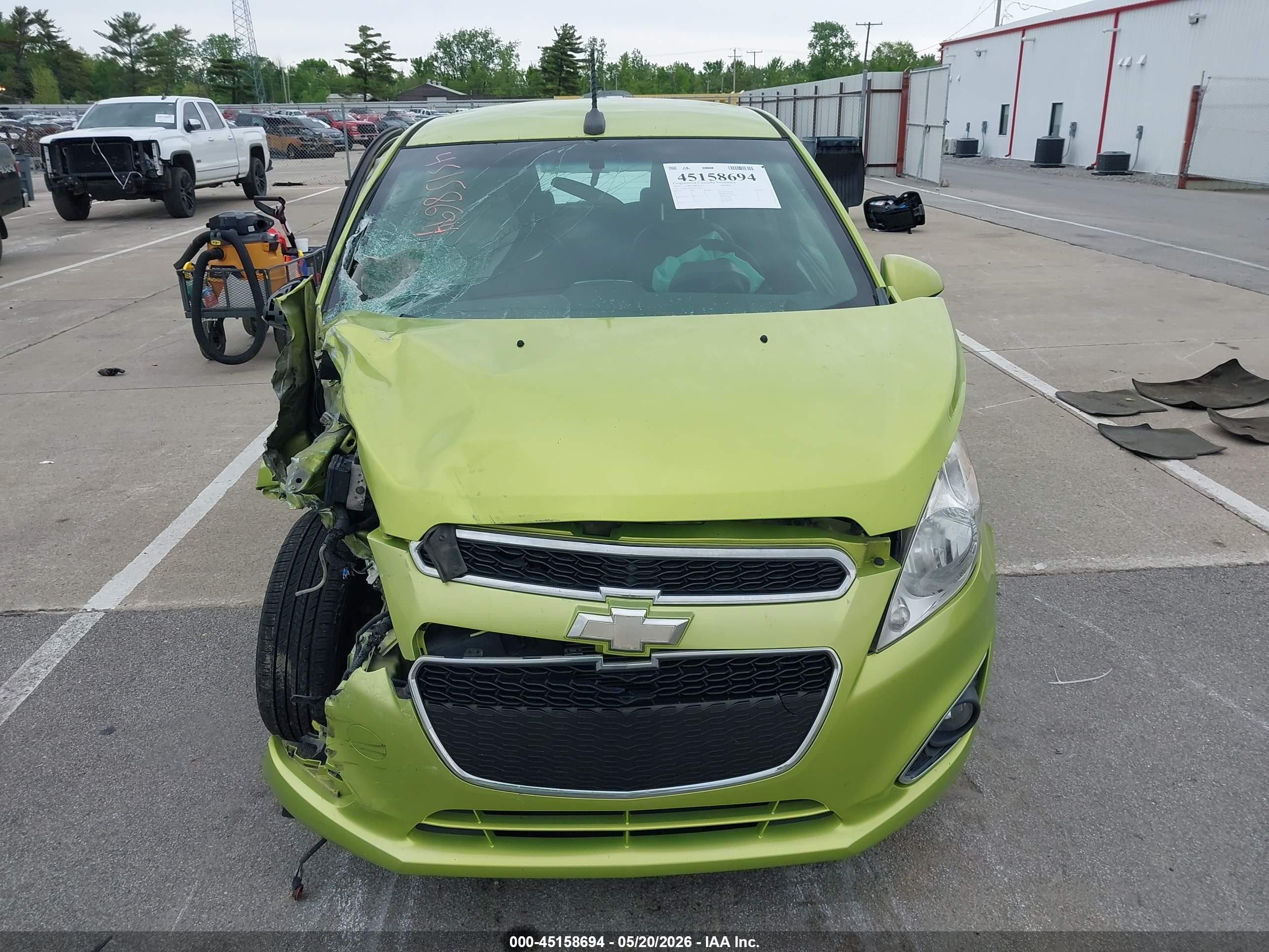 2013 Chevrolet Spark 1lt Auto Green vin: KL8CD6S91DC505560