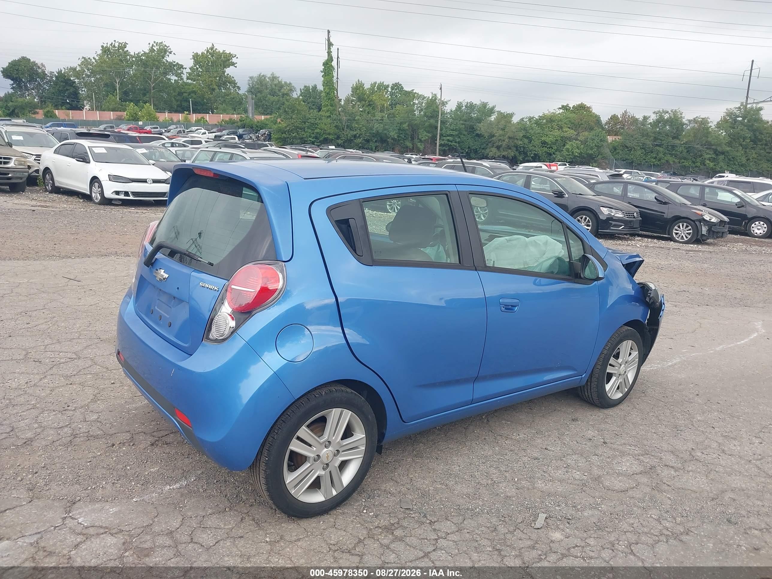 2013 Chevrolet Spark 1lt Auto Blue vin: KL8CD6S91DC528465
