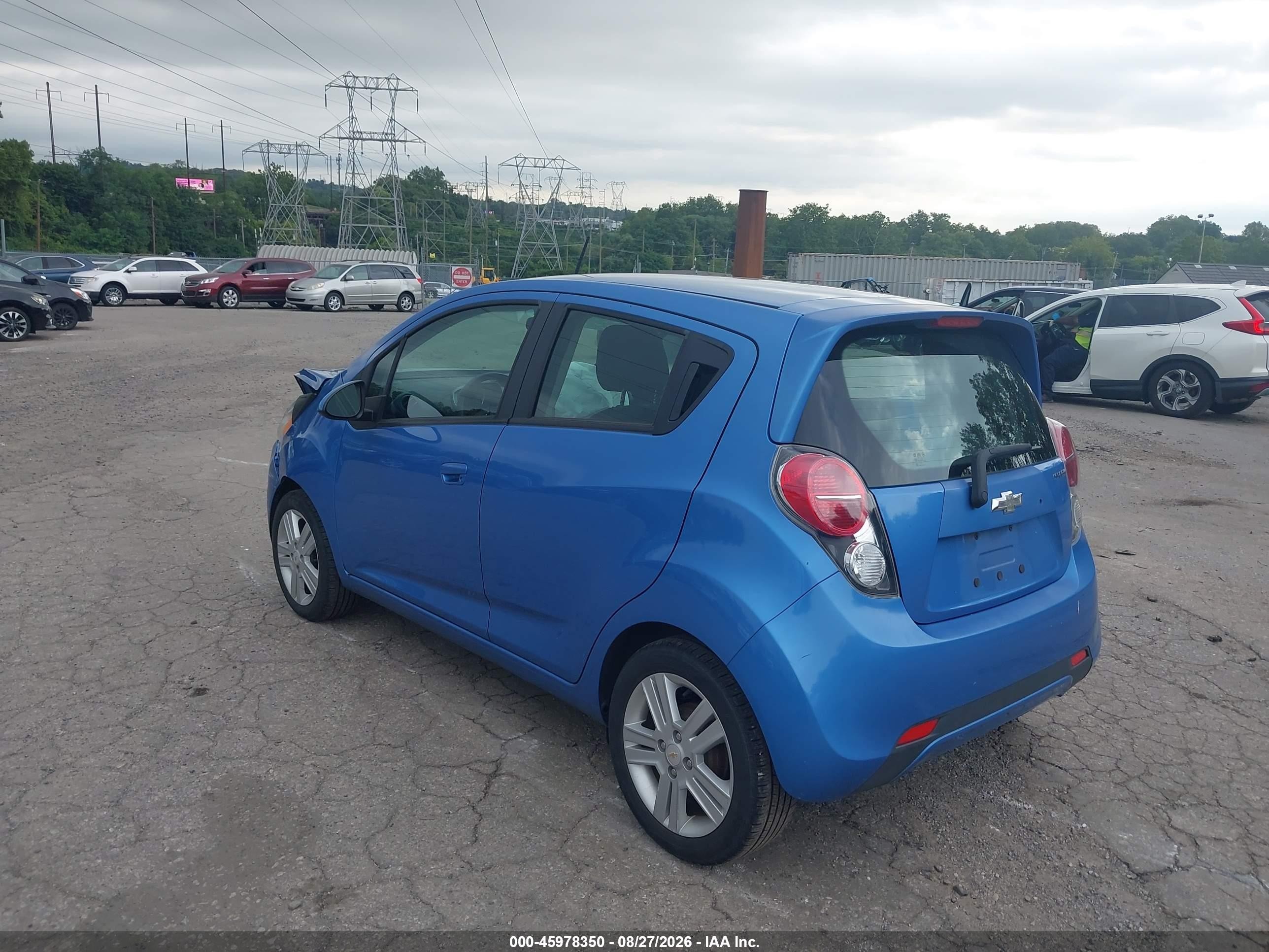 2013 Chevrolet Spark 1lt Auto Blue vin: KL8CD6S91DC528465