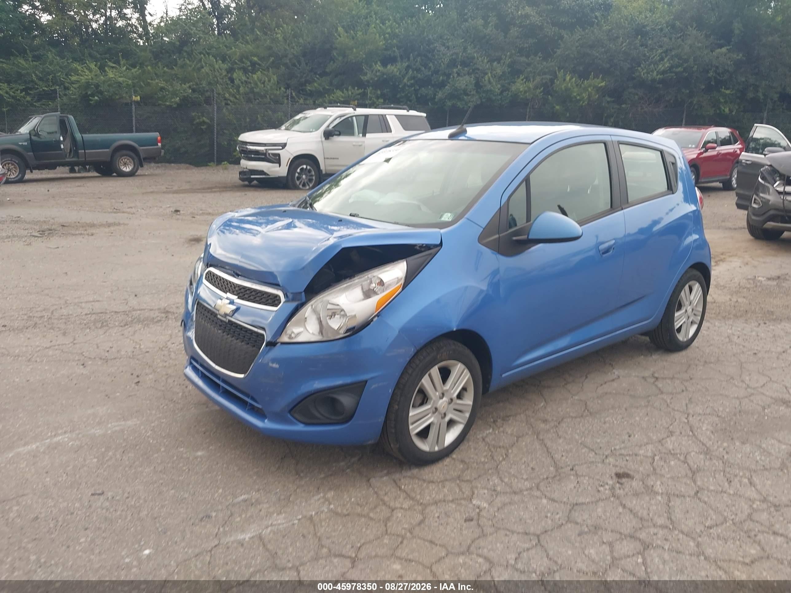 2013 Chevrolet Spark 1lt Auto Blue vin: KL8CD6S91DC528465