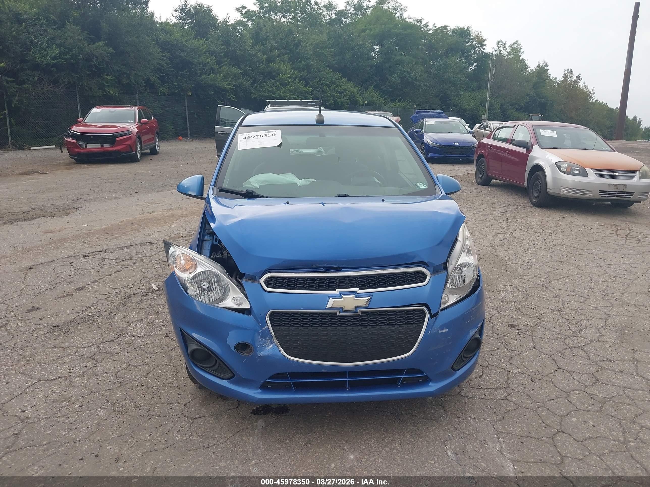 2013 Chevrolet Spark 1lt Auto Blue vin: KL8CD6S91DC528465
