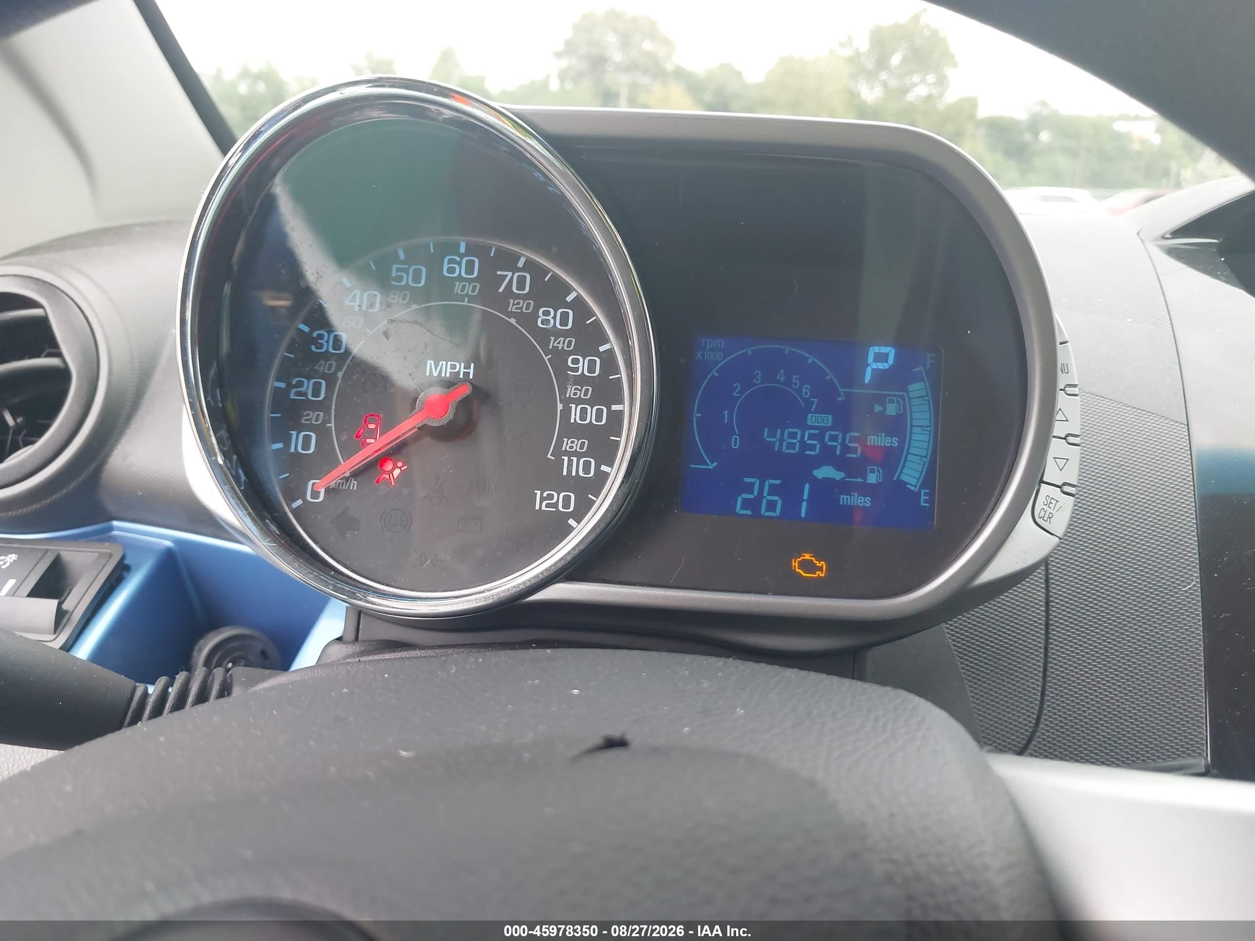 2013 Chevrolet Spark 1lt Auto Blue vin: KL8CD6S91DC528465