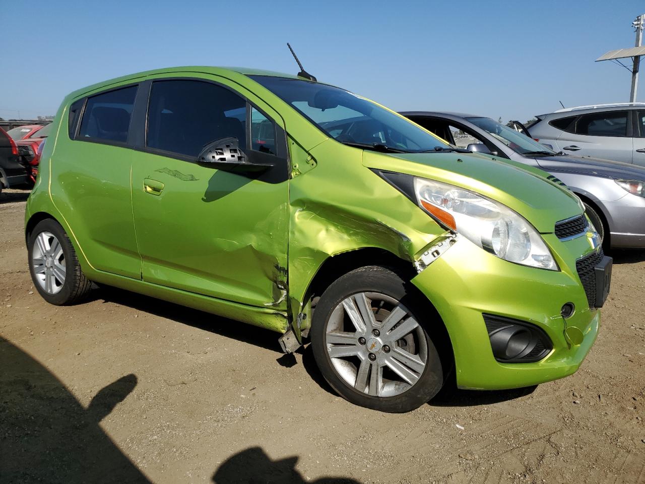 2013 Chevrolet Spark 1lt Green vin: KL8CD6S91DC569033
