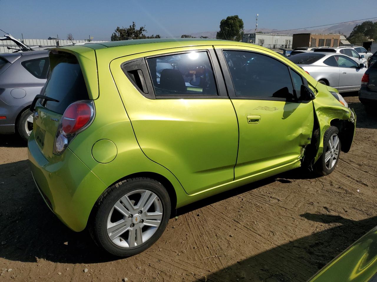 2013 Chevrolet Spark 1lt Green vin: KL8CD6S91DC569033