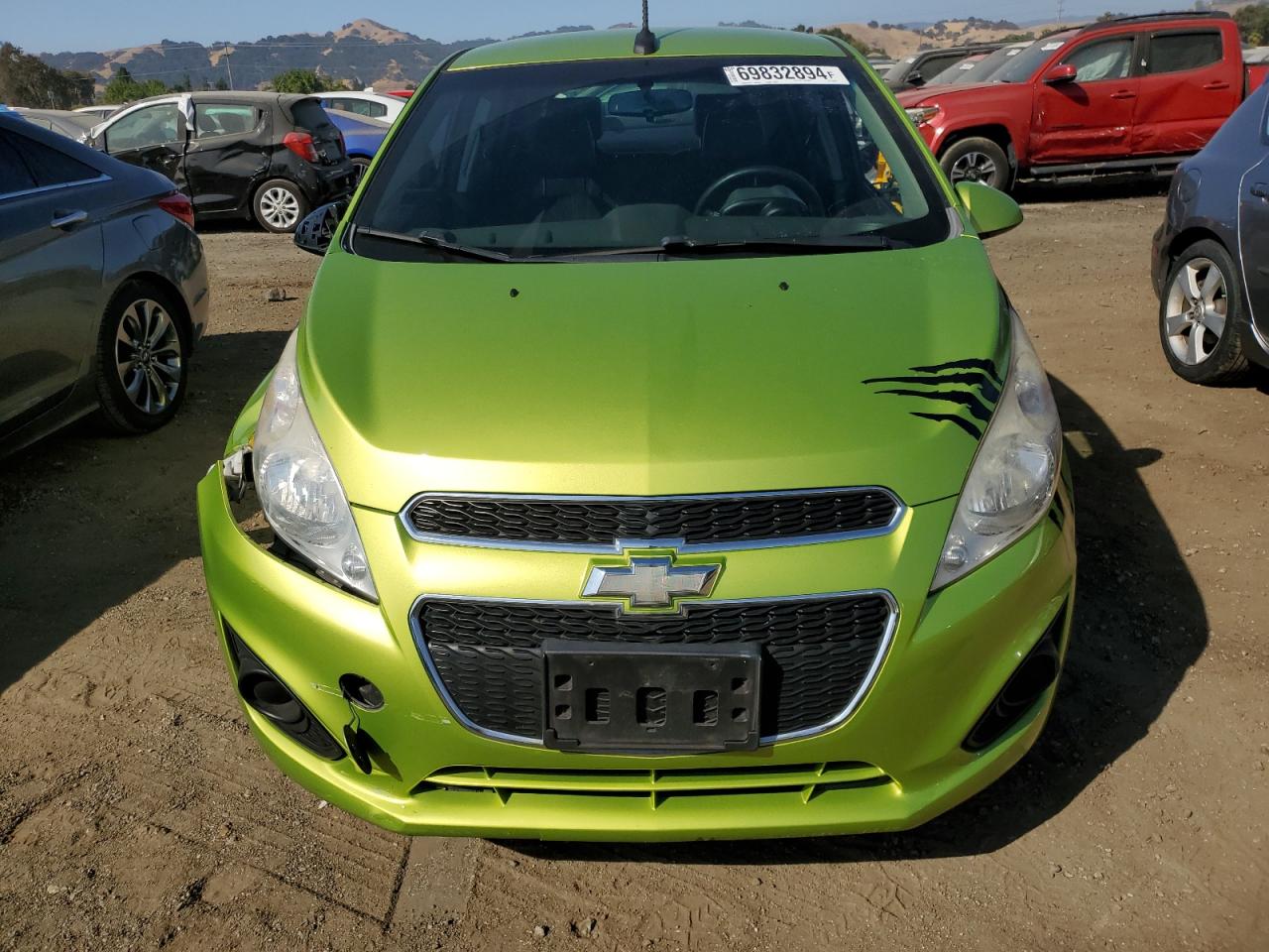 2013 Chevrolet Spark 1lt Green vin: KL8CD6S91DC569033