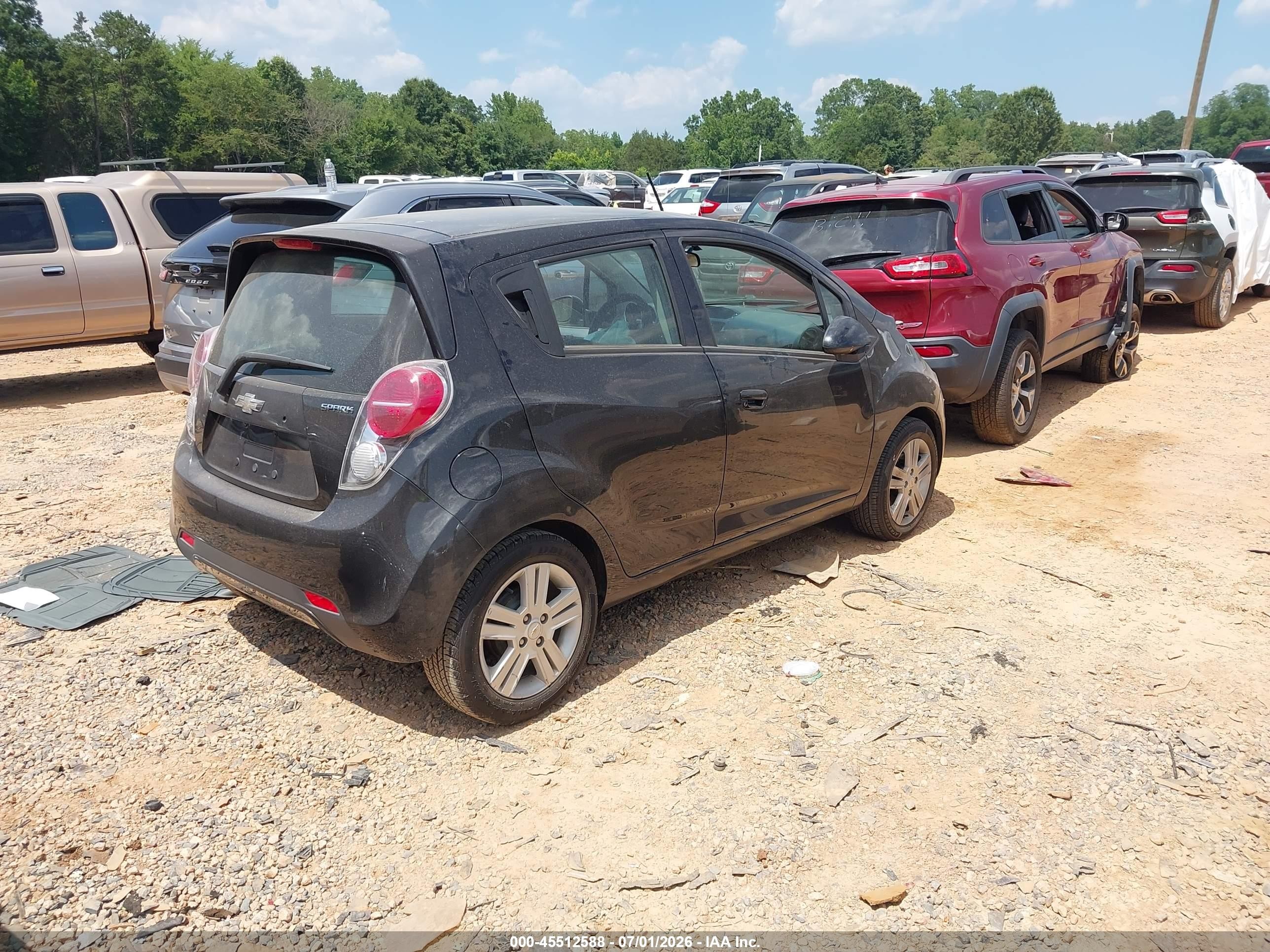 2014 Chevrolet Spark 1lt Auto Black vin: KL8CD6S91EC413852