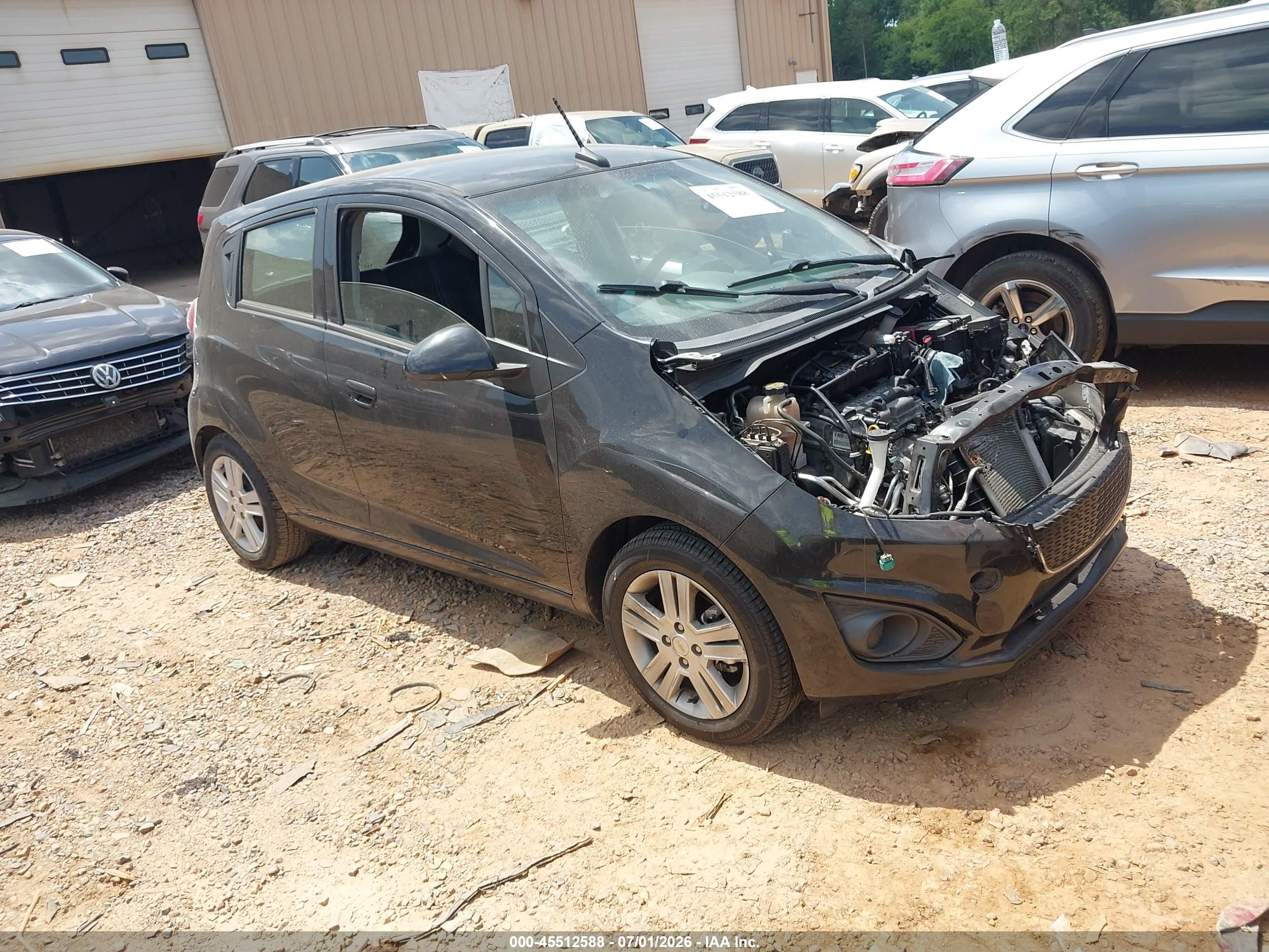 2014 Chevrolet Spark 1lt Auto Black vin: KL8CD6S91EC413852