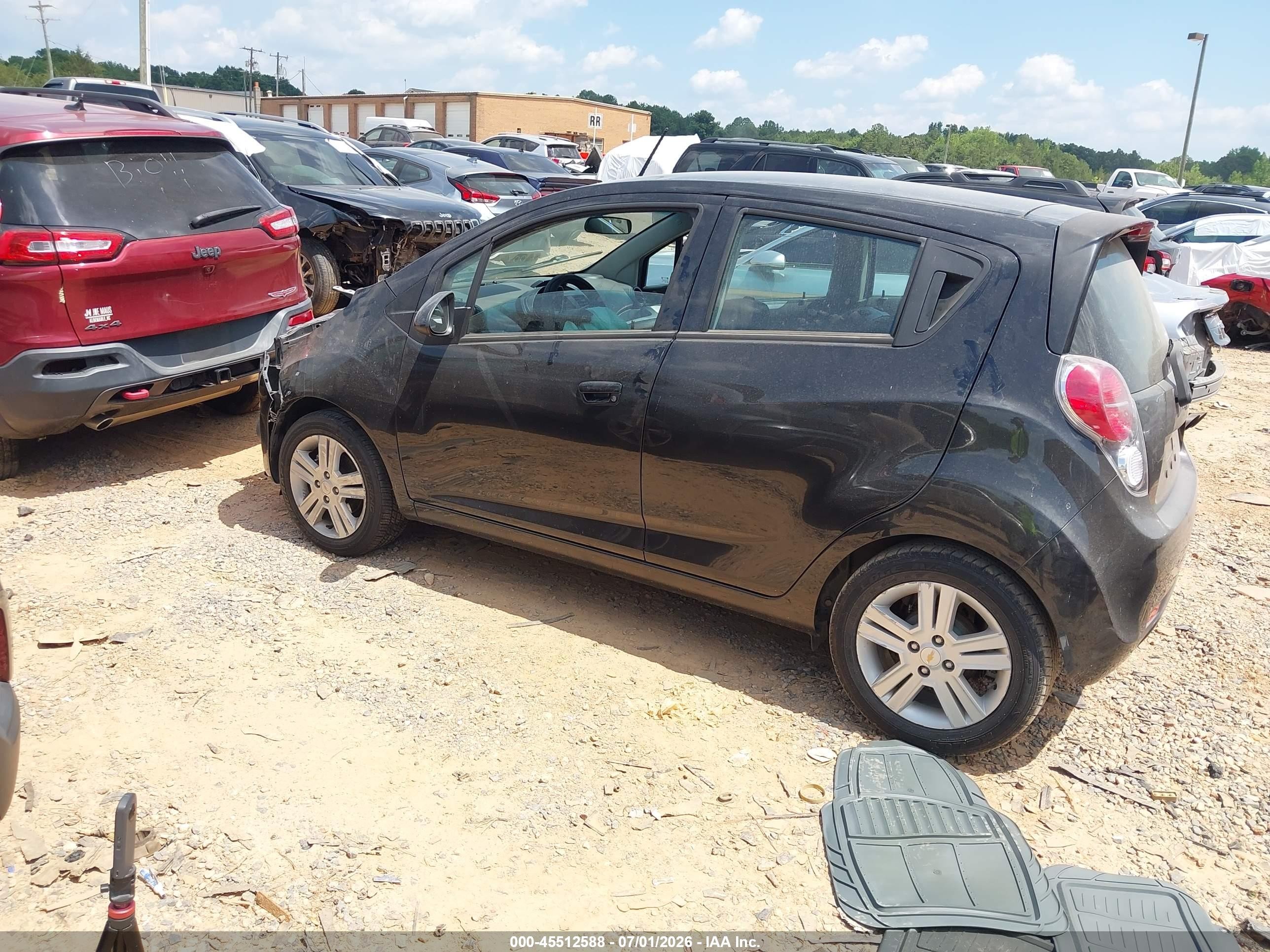 2014 Chevrolet Spark 1lt Auto Black vin: KL8CD6S91EC413852