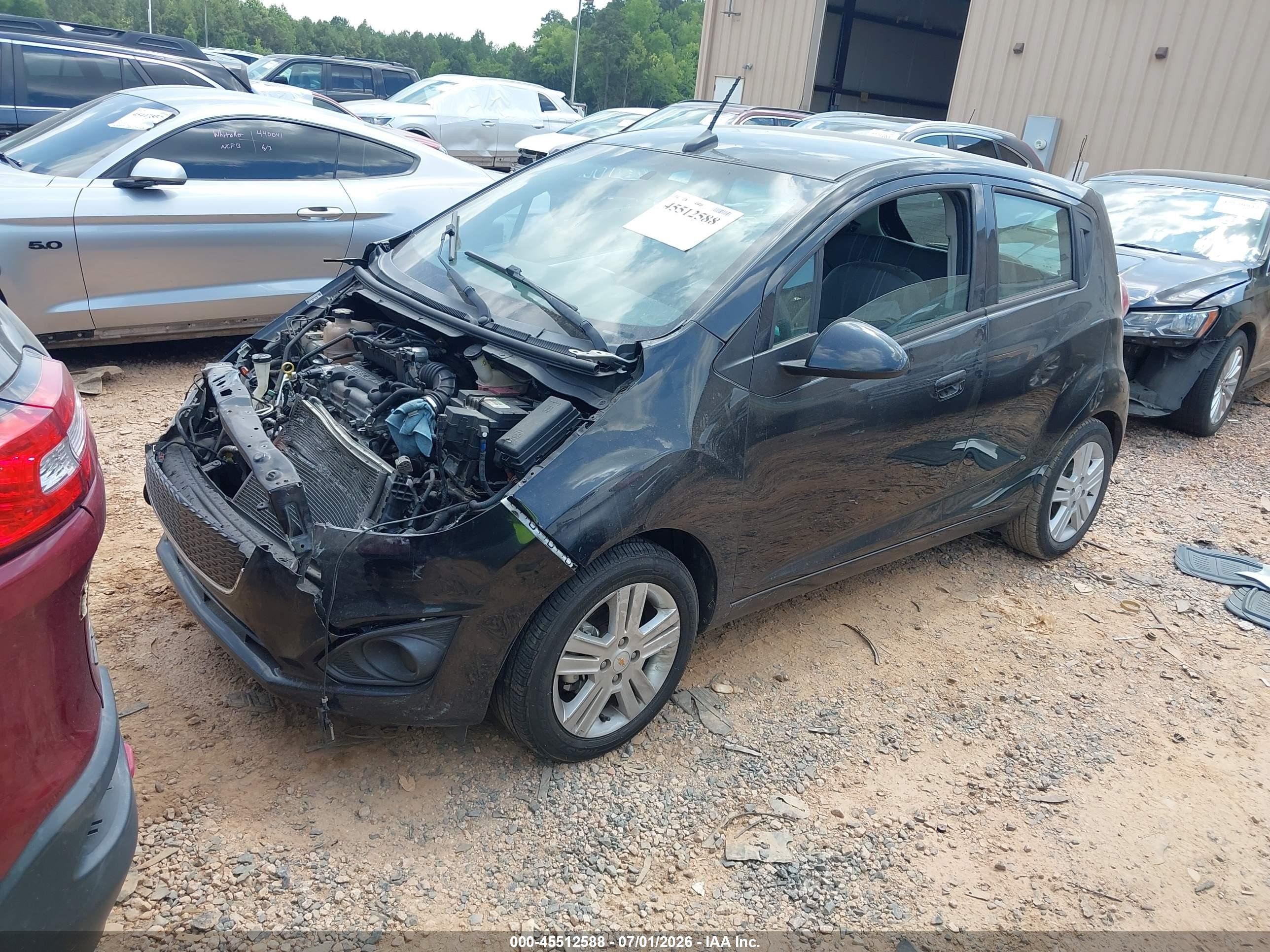 2014 Chevrolet Spark 1lt Auto Black vin: KL8CD6S91EC413852