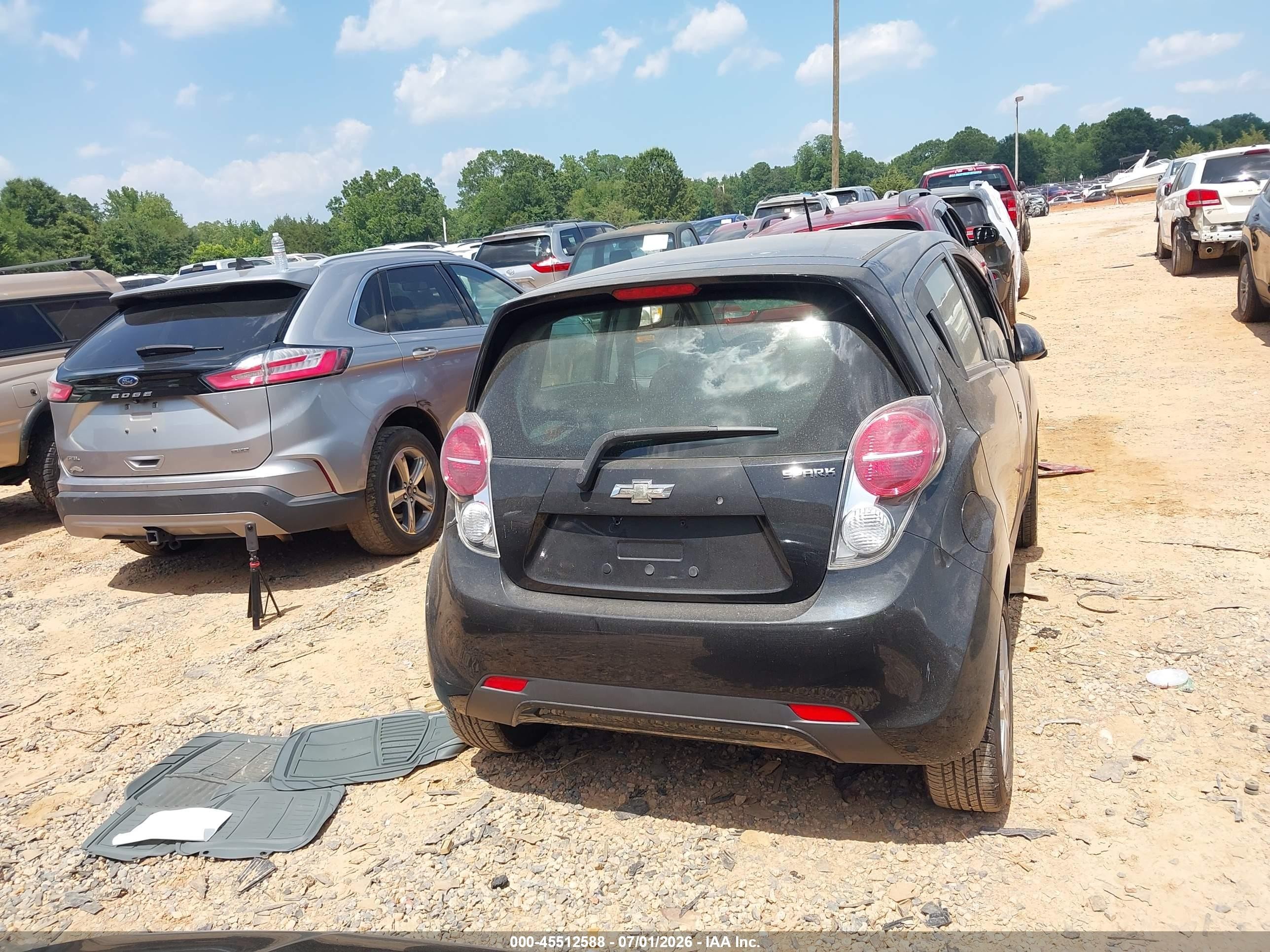 2014 Chevrolet Spark 1lt Auto Black vin: KL8CD6S91EC413852
