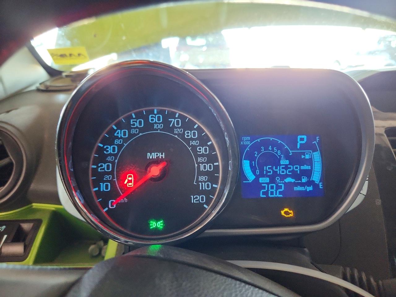 2014 Chevrolet Spark 1lt Green vin: KL8CD6S91EC478703