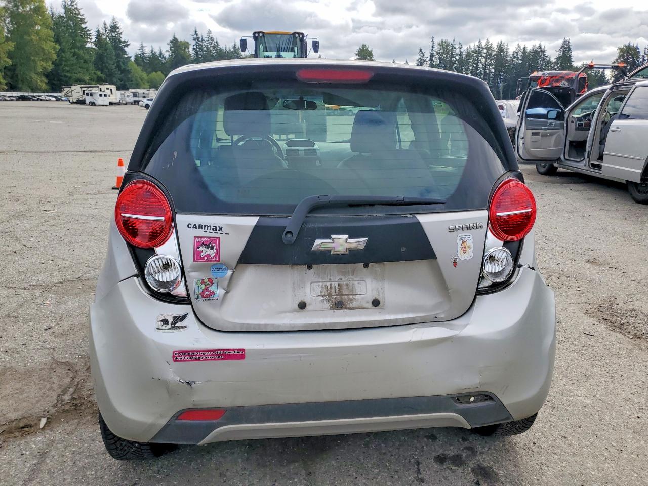 2014 Chevrolet Spark 1lt Silver vin: KL8CD6S91EC512459