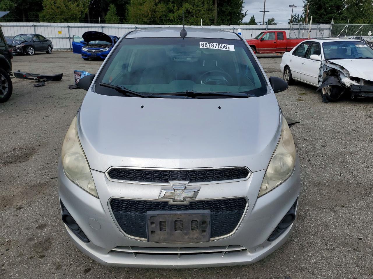 2014 Chevrolet Spark 1lt Silver vin: KL8CD6S91EC512459