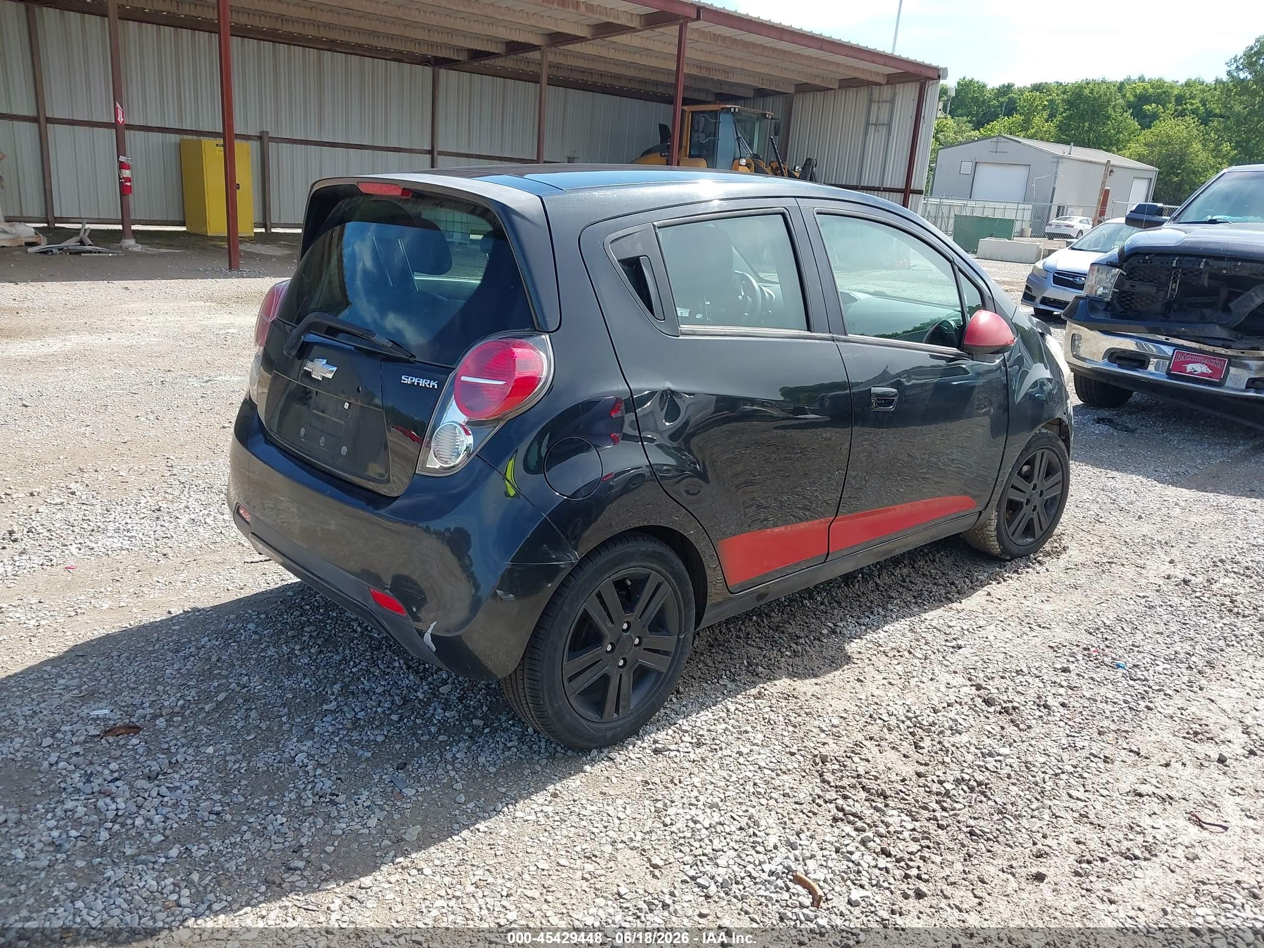 2014 Chevrolet Spark 1lt Auto Black vin: KL8CD6S91EC559426