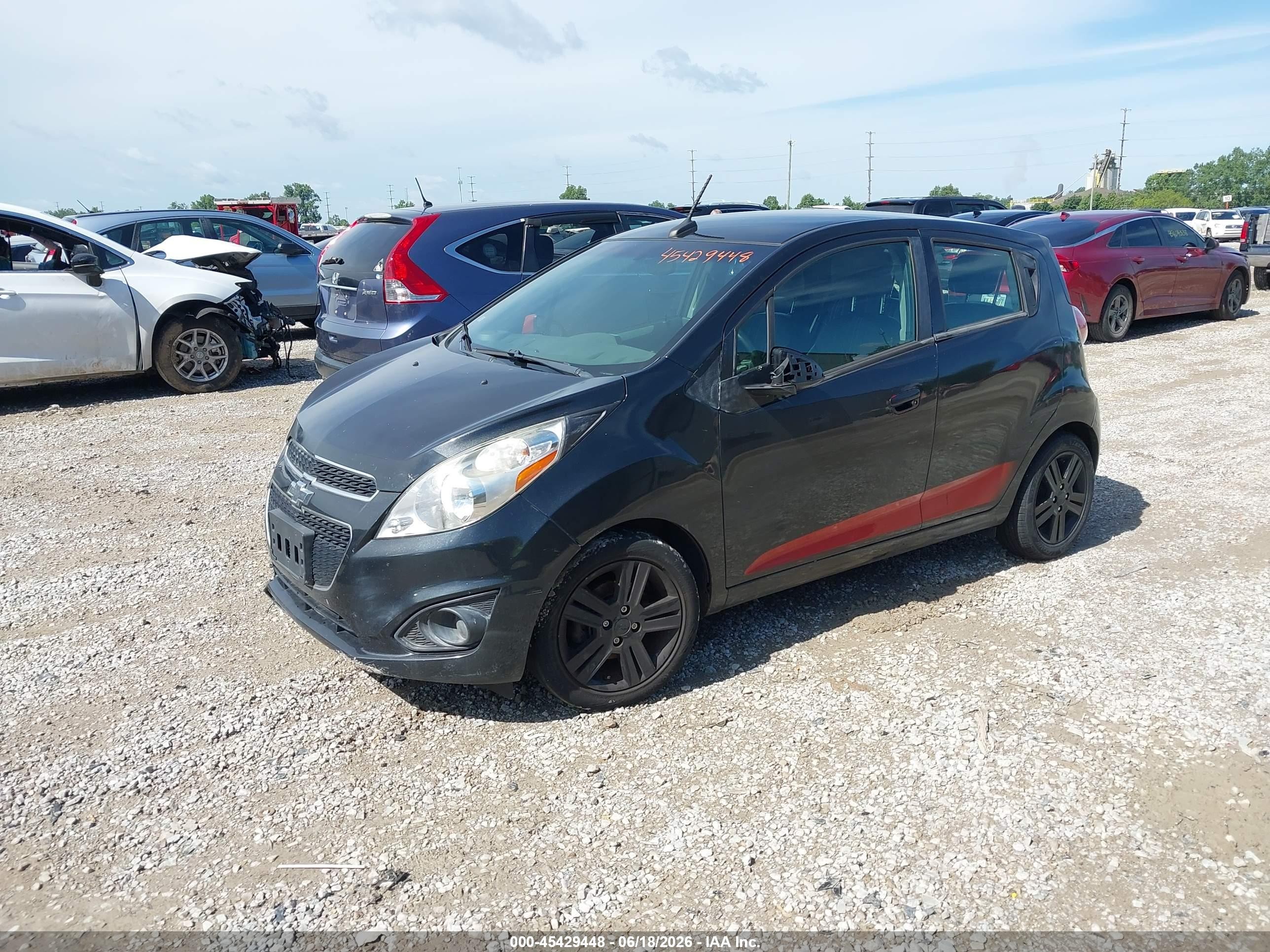 2014 Chevrolet Spark 1lt Auto Black vin: KL8CD6S91EC559426