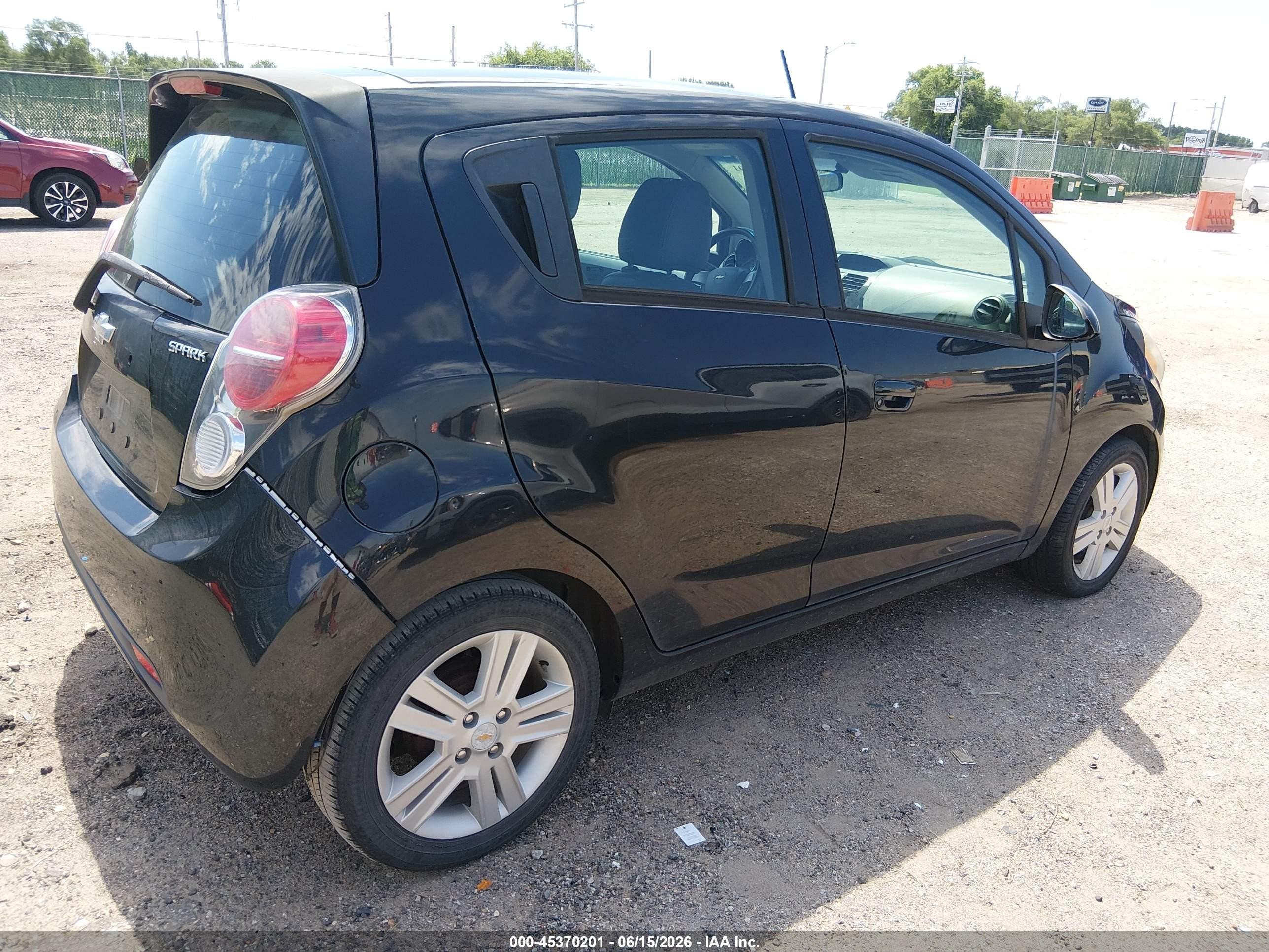 2014 Chevrolet Spark 1lt Auto Black vin: KL8CD6S91EC586870