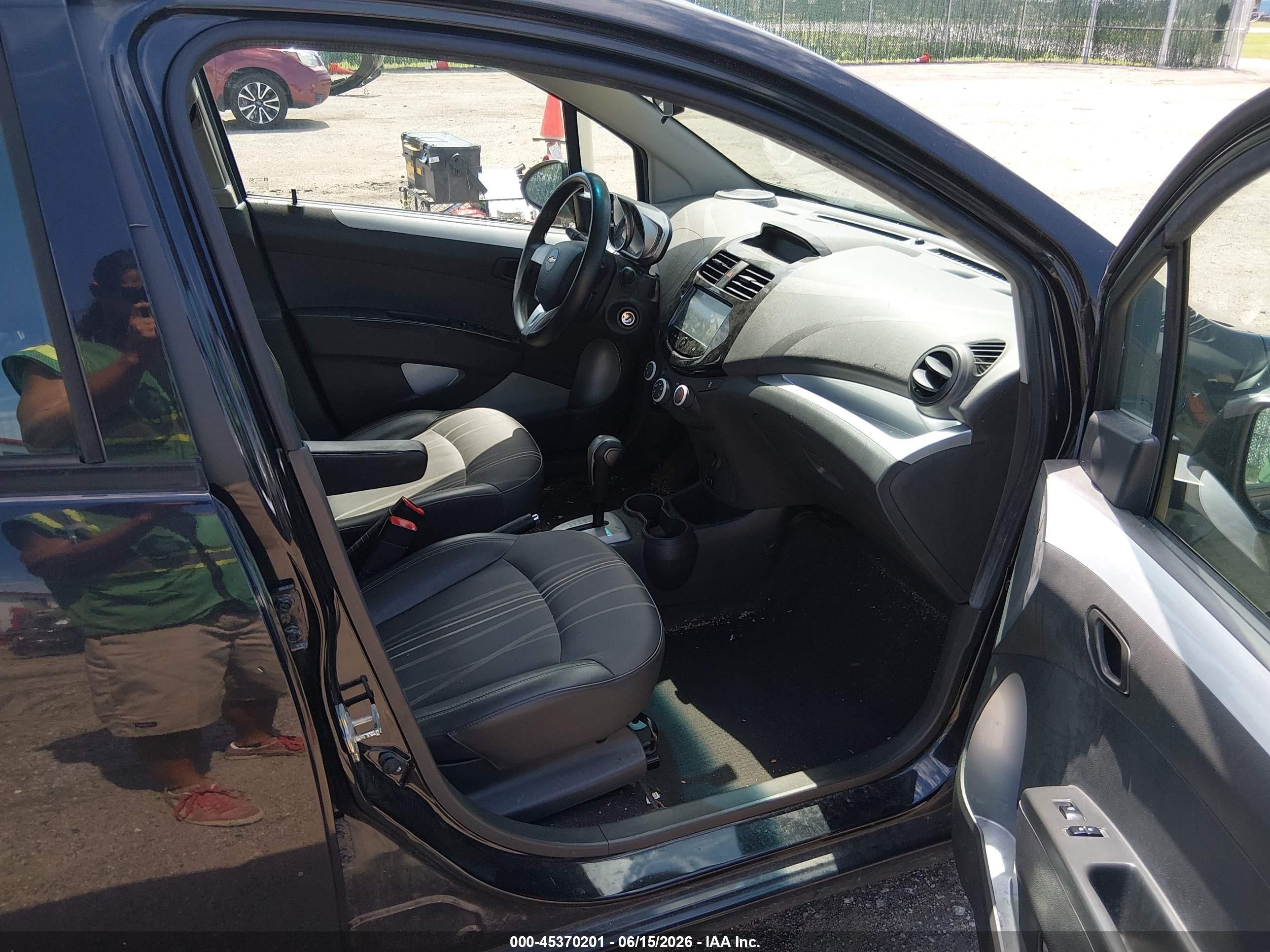 2014 Chevrolet Spark 1lt Auto Black vin: KL8CD6S91EC586870