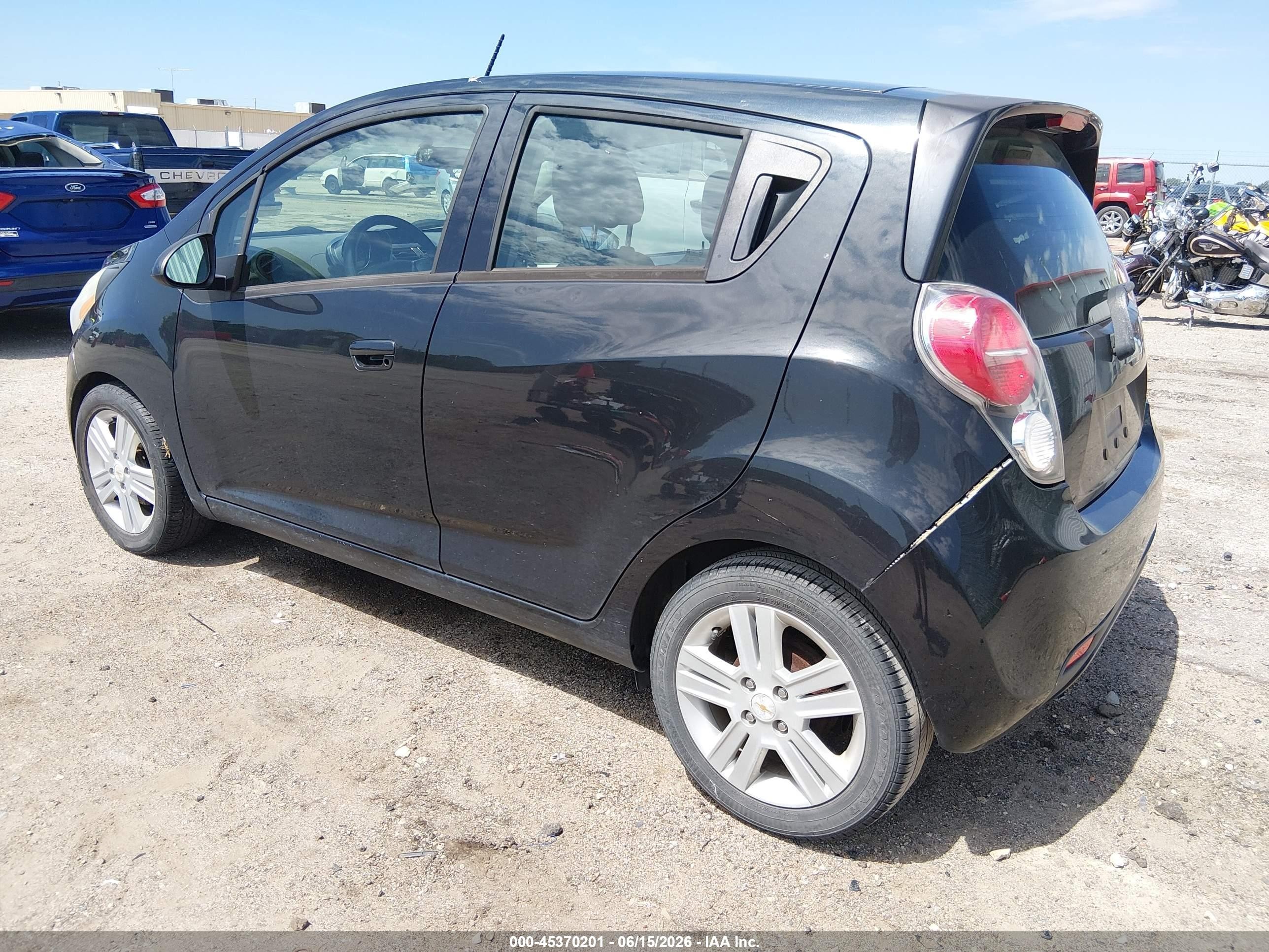 2014 Chevrolet Spark 1lt Auto Black vin: KL8CD6S91EC586870