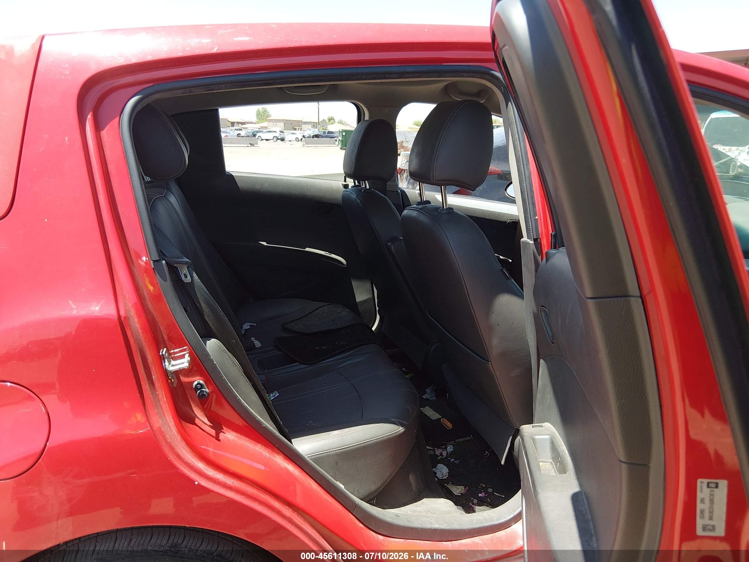 2014 Chevrolet Spark 1lt Auto Red vin: KL8CD6S91EC587646