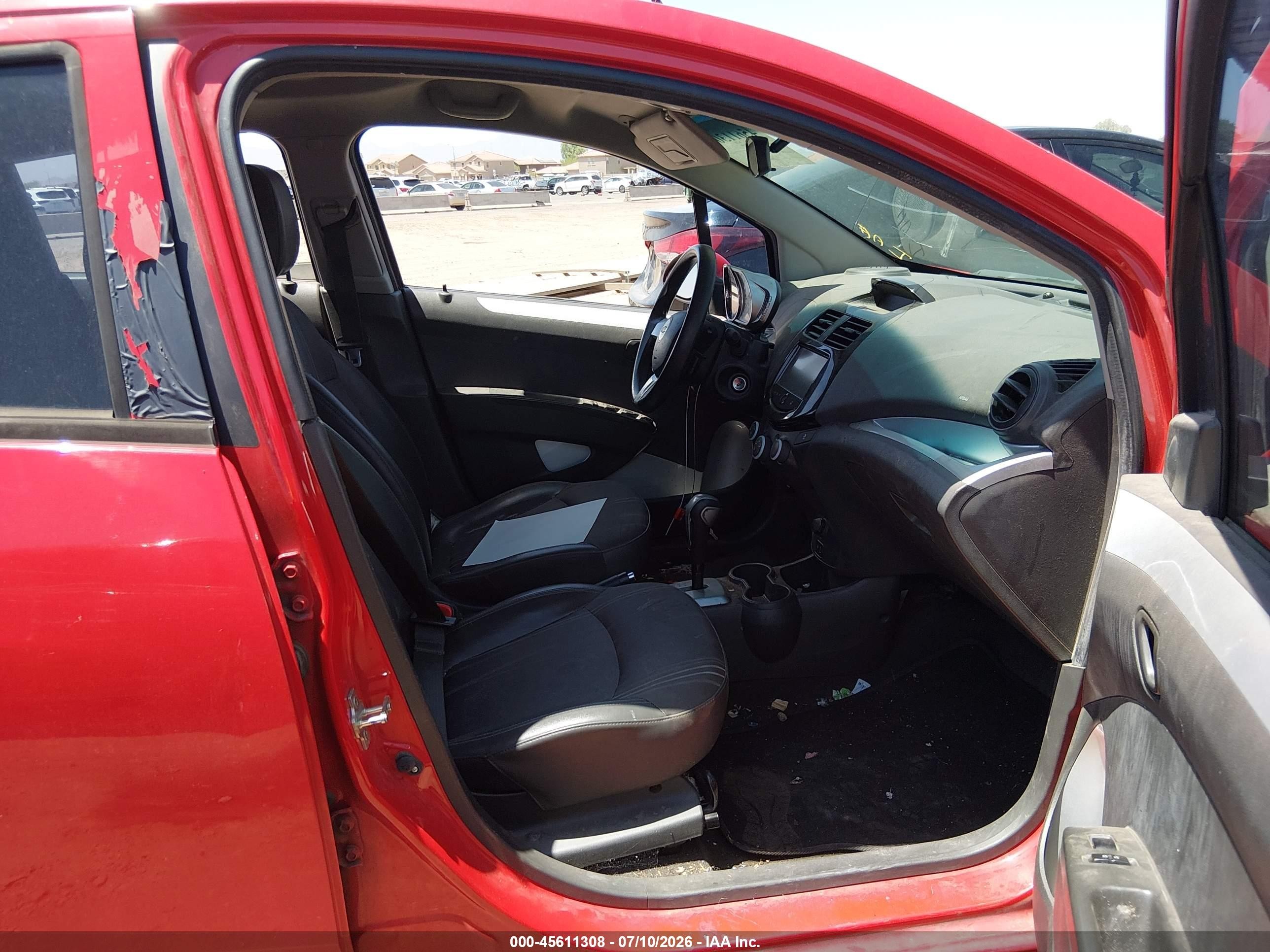 2014 Chevrolet Spark 1lt Auto Red vin: KL8CD6S91EC587646