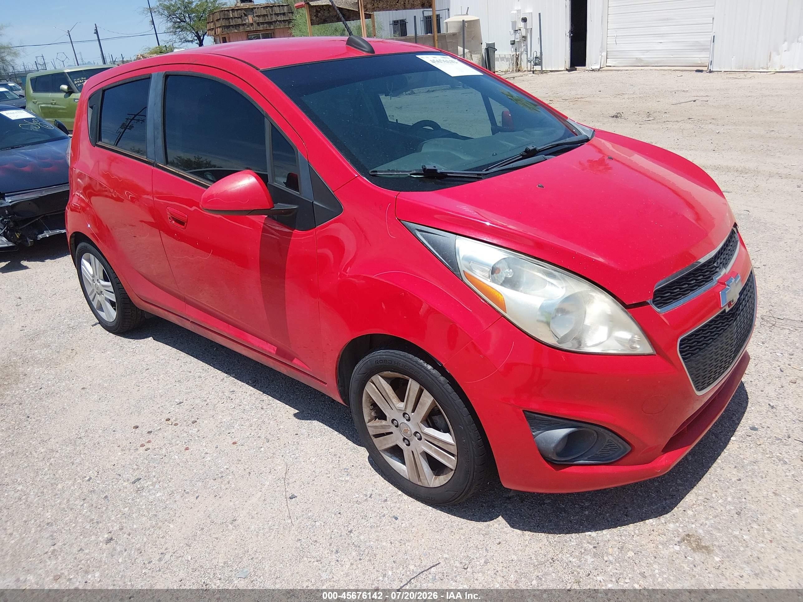 2015 Chevrolet Spark 1lt Cvt Red vin: KL8CD6S91FC719919