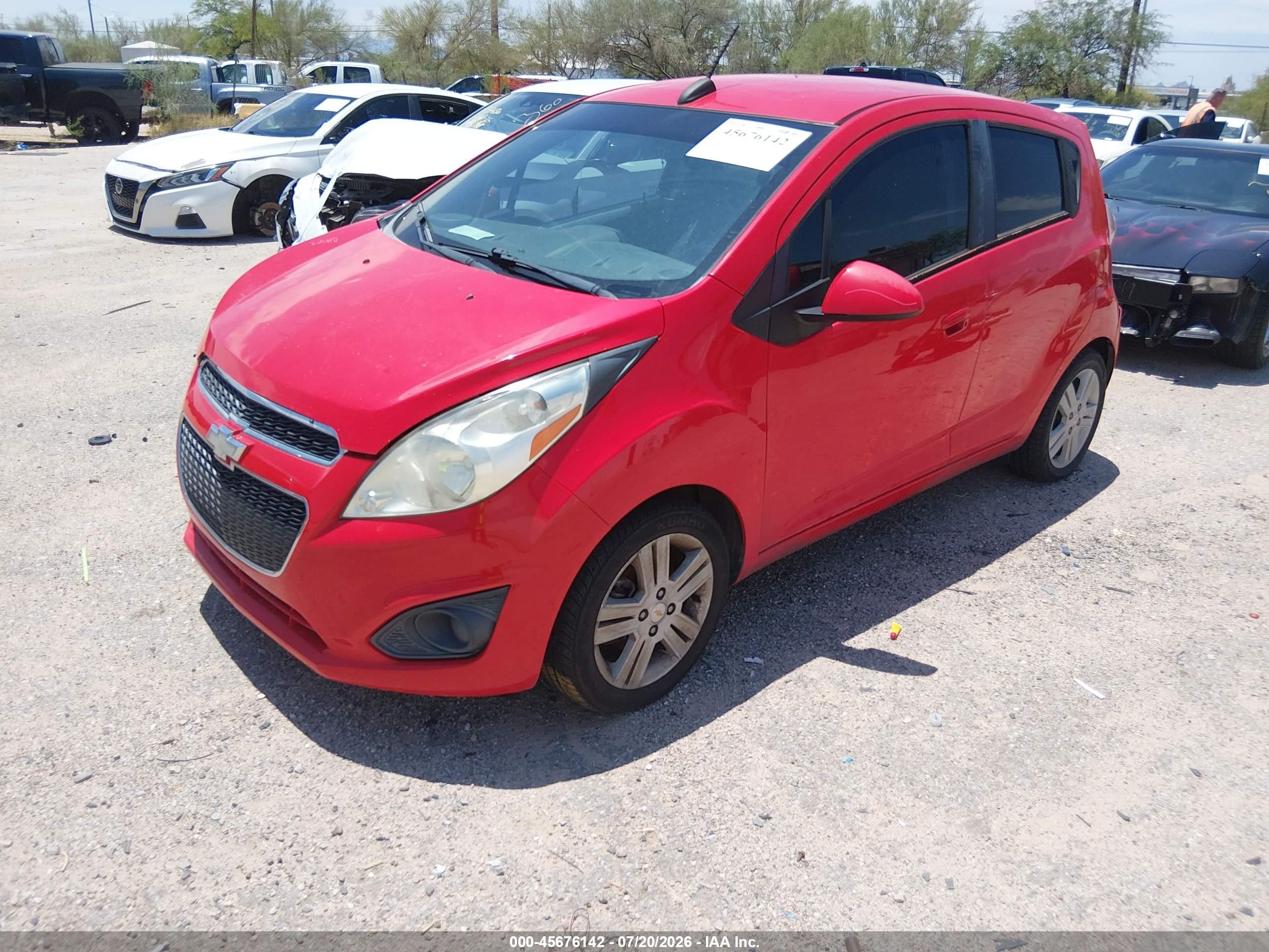 2015 Chevrolet Spark 1lt Cvt Red vin: KL8CD6S91FC719919