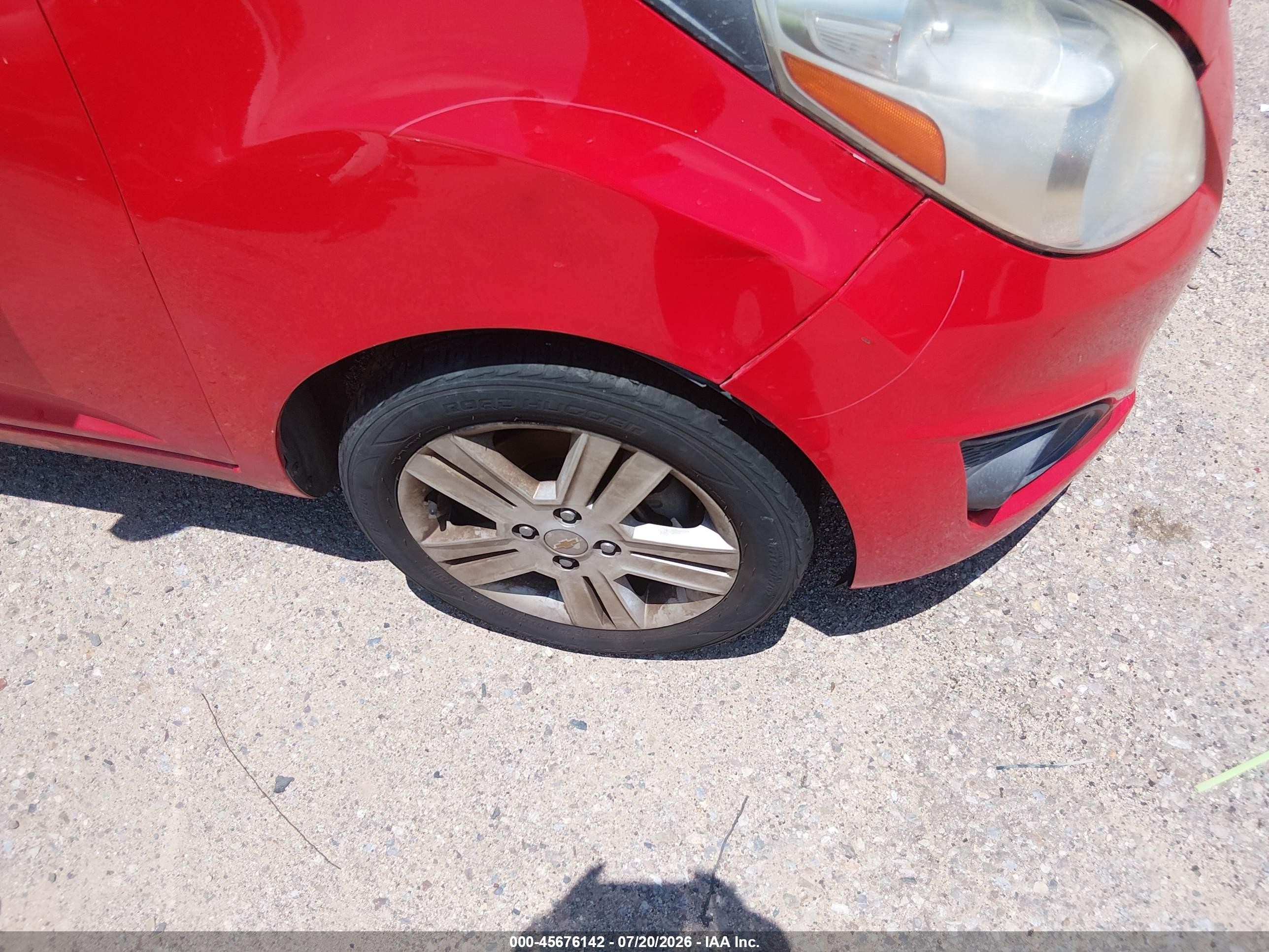 2015 Chevrolet Spark 1lt Cvt Red vin: KL8CD6S91FC719919