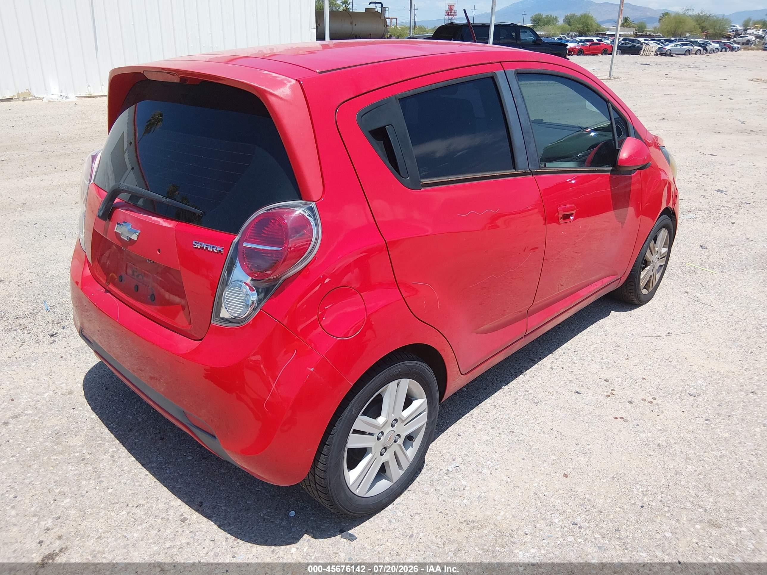 2015 Chevrolet Spark 1lt Cvt Red vin: KL8CD6S91FC719919