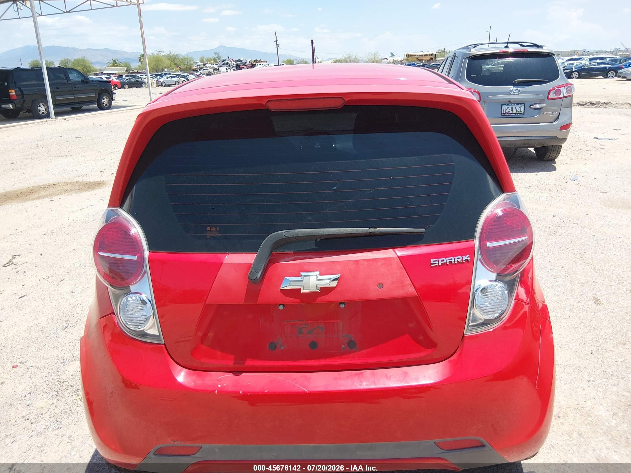 2015 Chevrolet Spark 1lt Cvt Red vin: KL8CD6S91FC719919