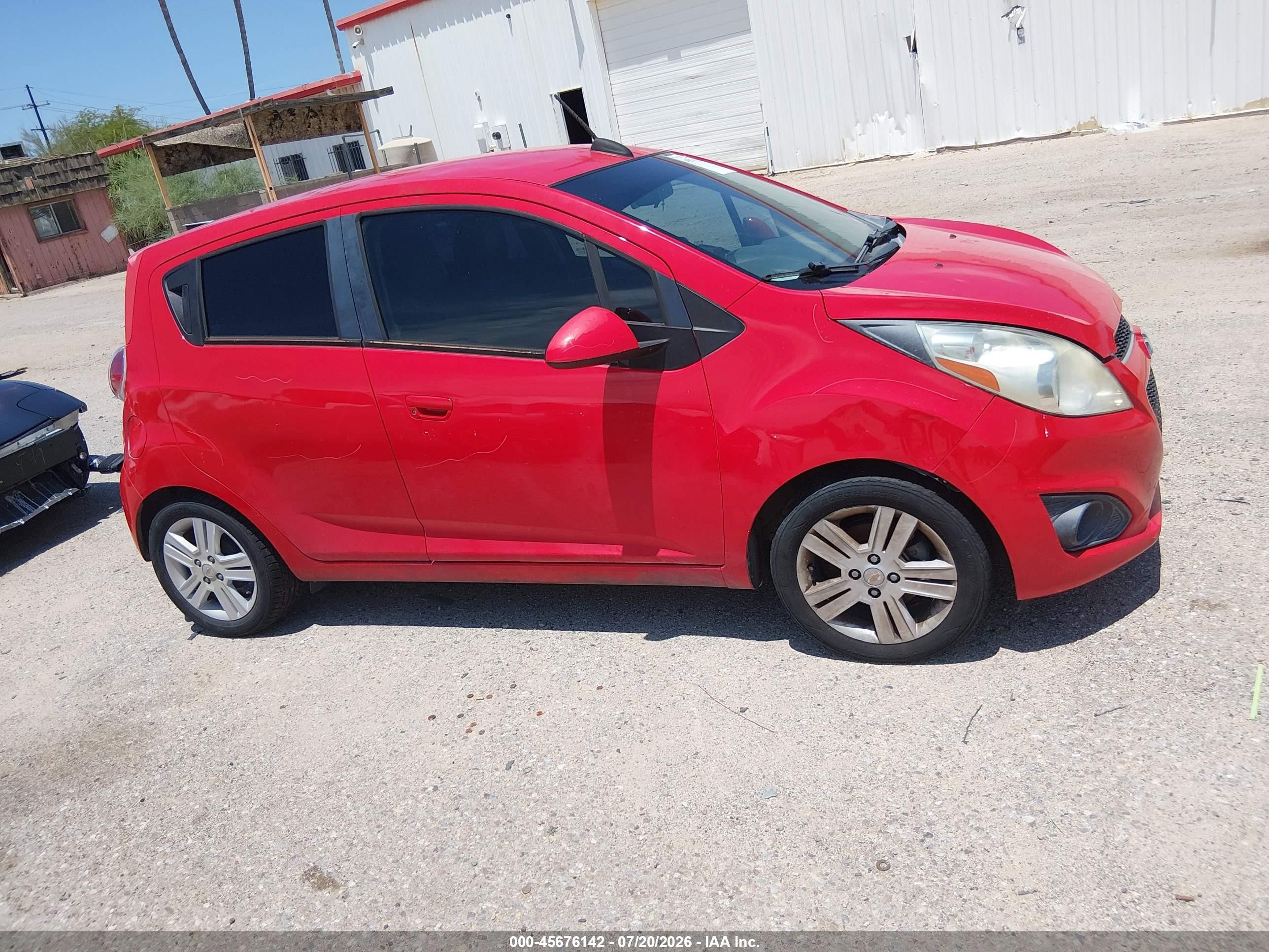 2015 Chevrolet Spark 1lt Cvt Red vin: KL8CD6S91FC719919