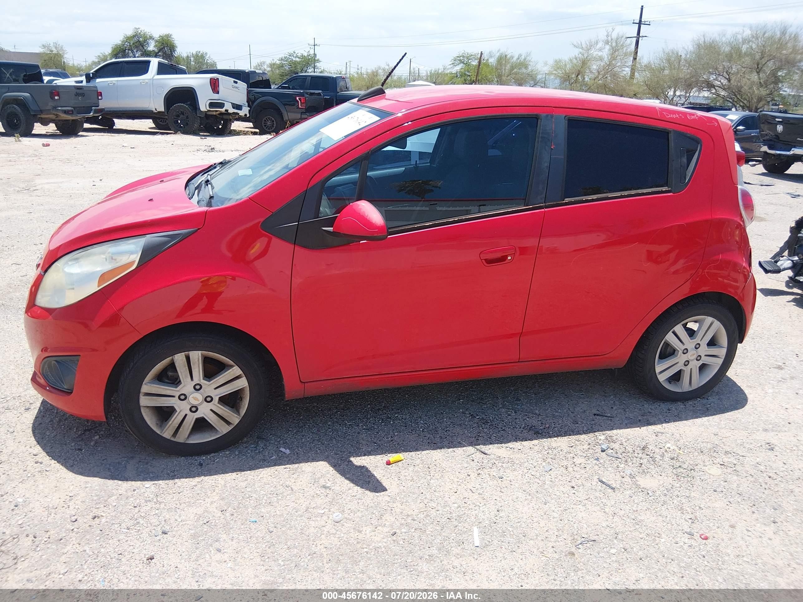 2015 Chevrolet Spark 1lt Cvt Red vin: KL8CD6S91FC719919