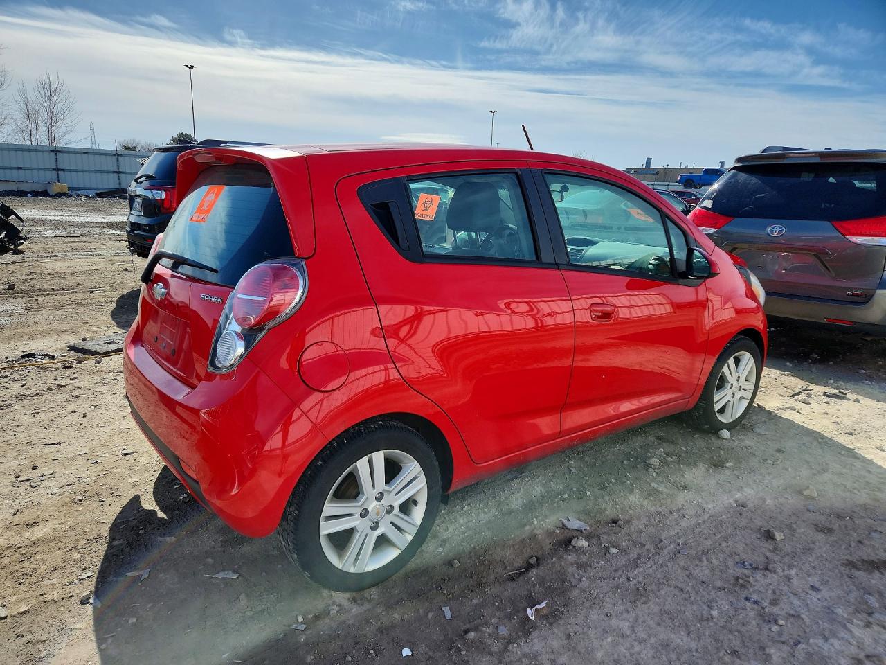 2015 Chevrolet Spark 1lt Red vin: KL8CD6S91FC735635