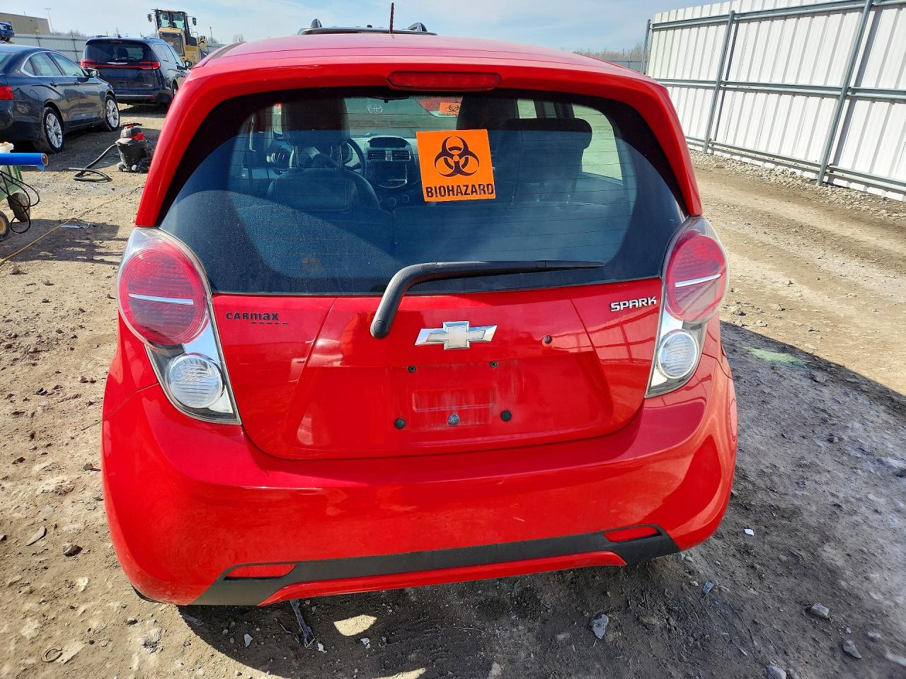 2015 Chevrolet Spark 1lt Red vin: KL8CD6S91FC735635