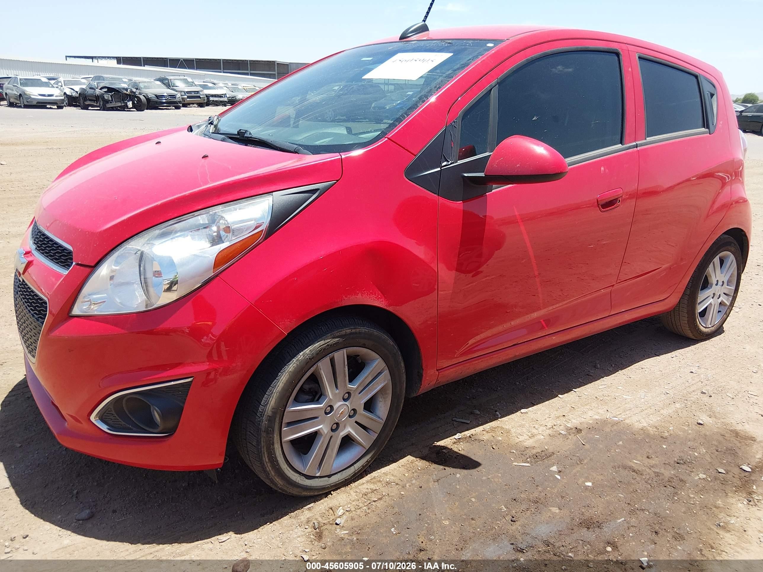 2015 Chevrolet Spark 1lt Cvt Red vin: KL8CD6S91FC798976
