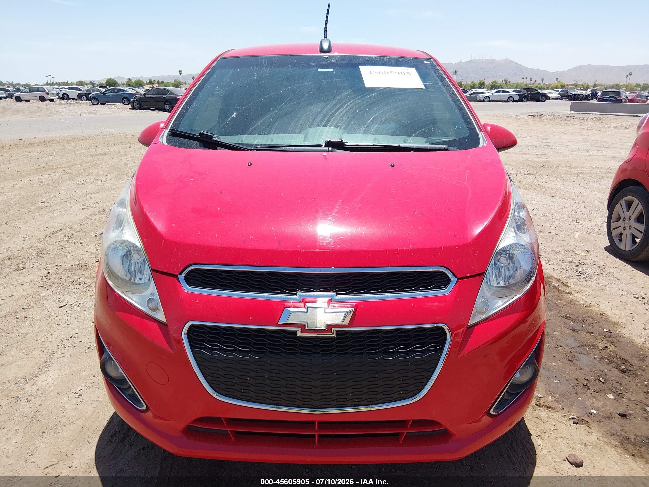 2015 Chevrolet Spark 1lt Cvt Red vin: KL8CD6S91FC798976