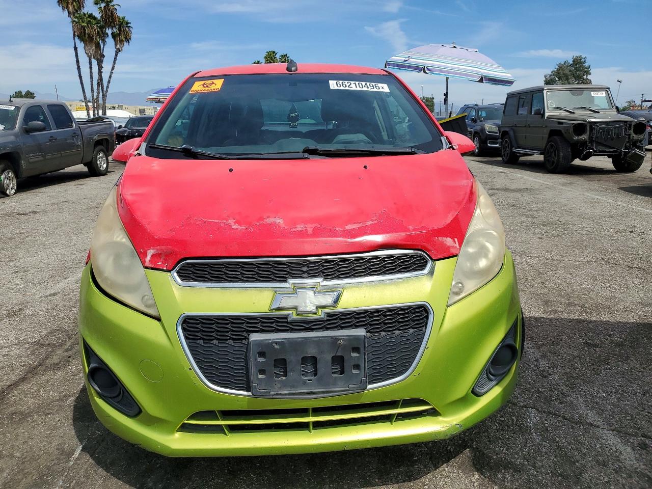 2013 Chevrolet Spark 1lt Red vin: KL8CD6S92DC501632