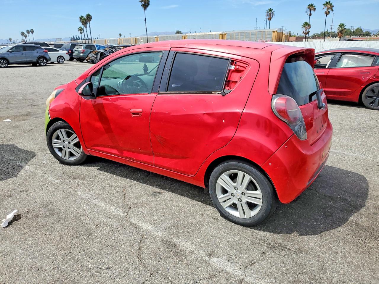 2013 Chevrolet Spark 1lt Red vin: KL8CD6S92DC501632