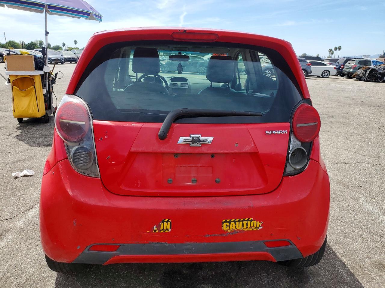 2013 Chevrolet Spark 1lt Red vin: KL8CD6S92DC501632