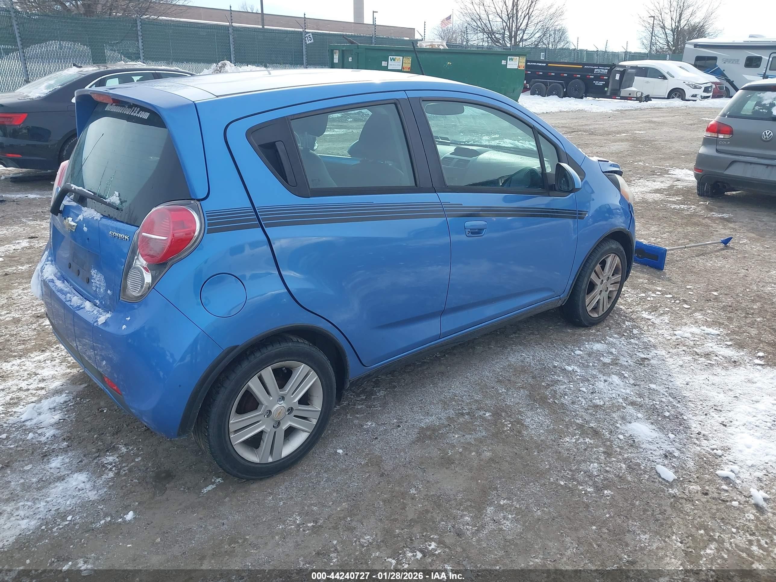 2013 Chevrolet Spark 1lt Auto Синий vin: KL8CD6S92DC512341