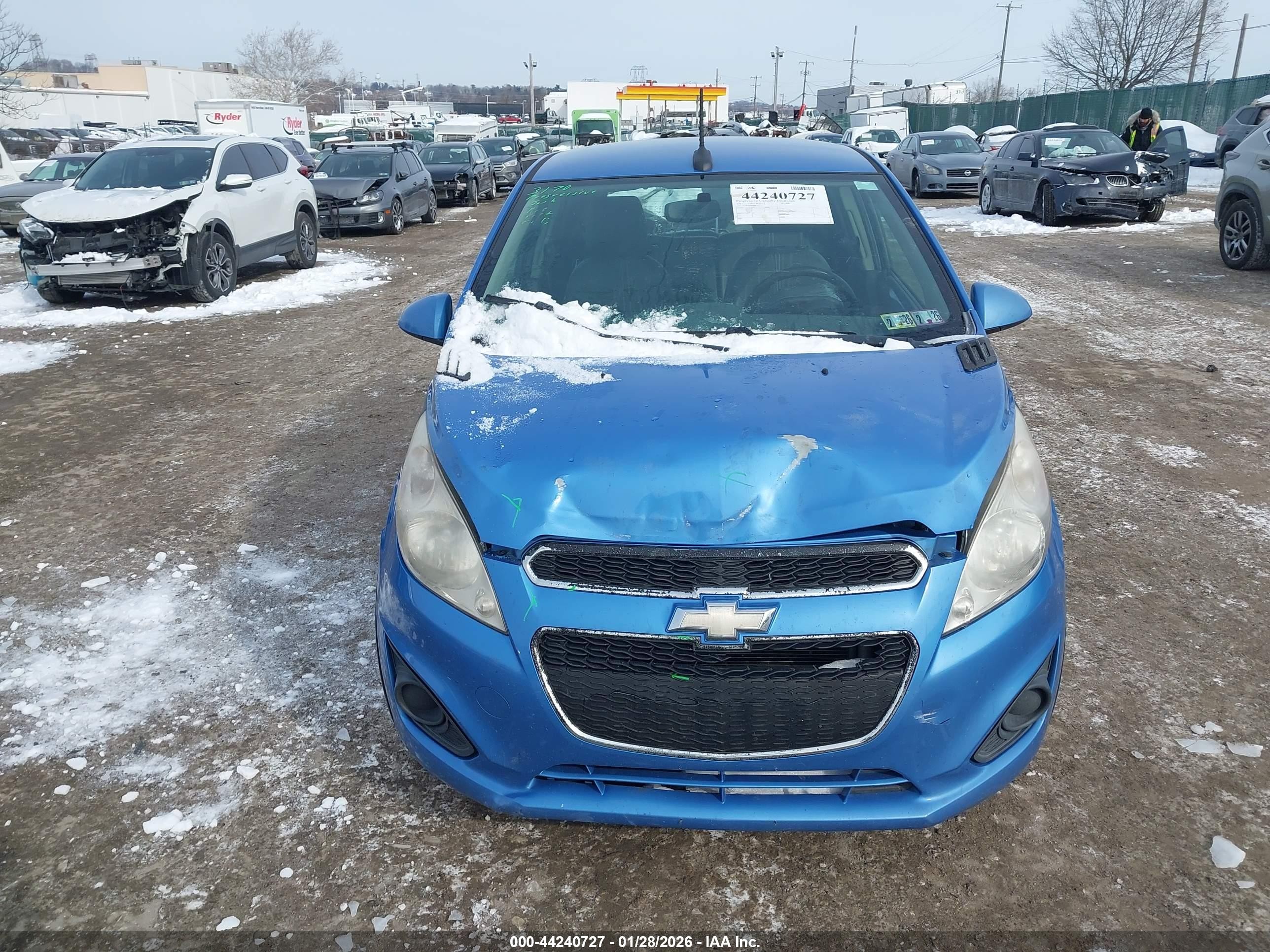 2013 Chevrolet Spark 1lt Auto Синий vin: KL8CD6S92DC512341