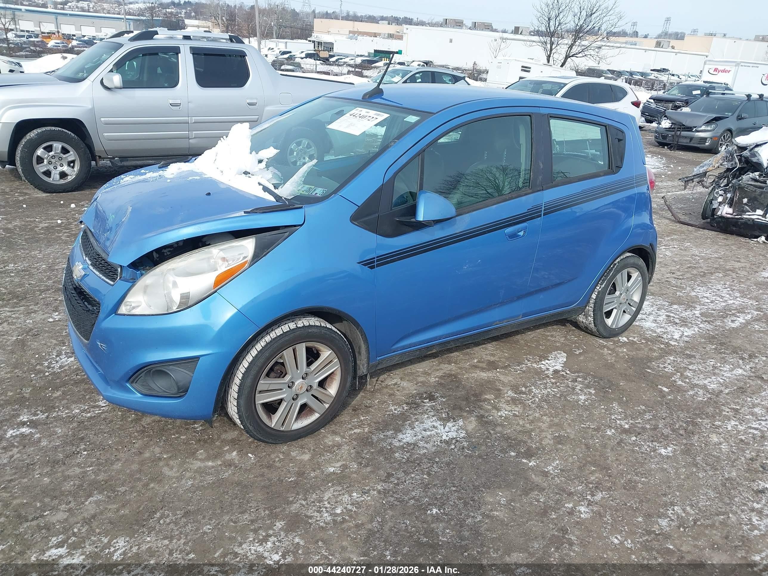 2013 Chevrolet Spark 1lt Auto Синий vin: KL8CD6S92DC512341