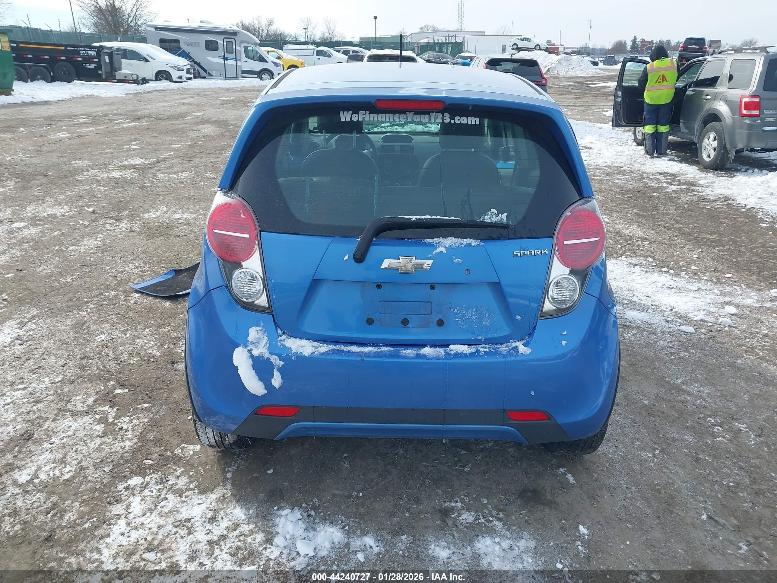 2013 Chevrolet Spark 1lt Auto Синий vin: KL8CD6S92DC512341