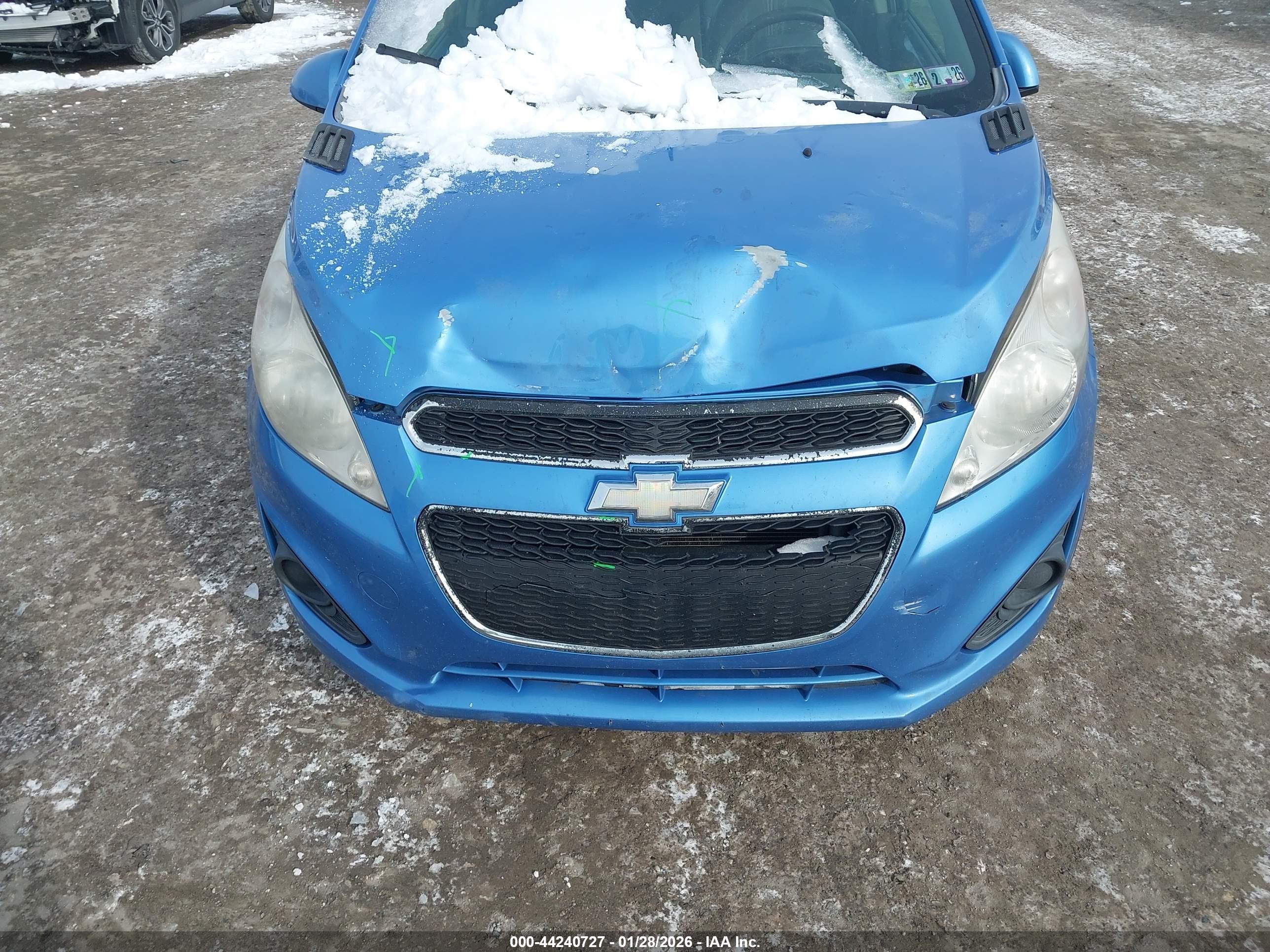 2013 Chevrolet Spark 1lt Auto Синий vin: KL8CD6S92DC512341