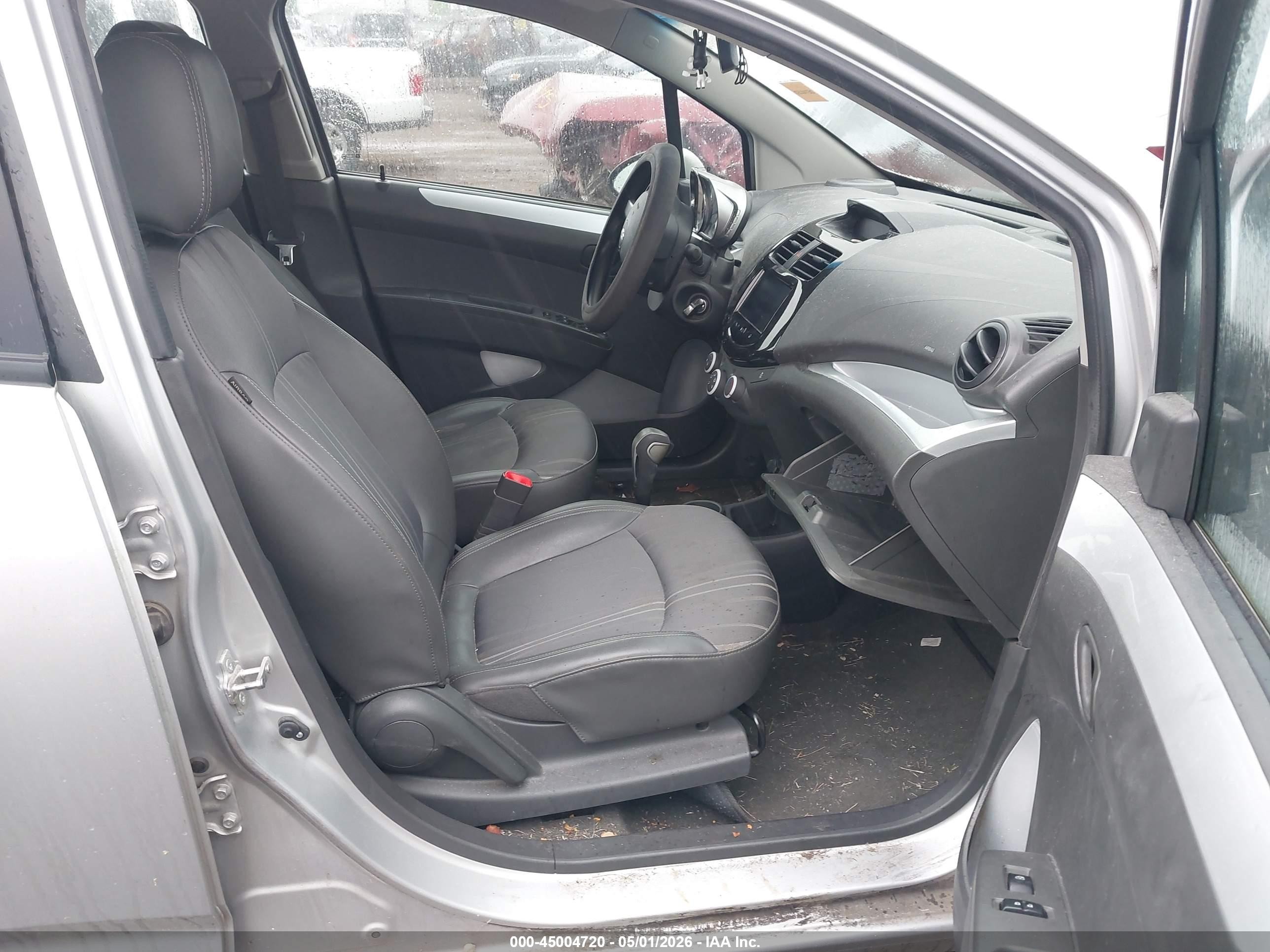 2013 Chevrolet Spark 1lt Auto Silver vin: KL8CD6S92DC553312