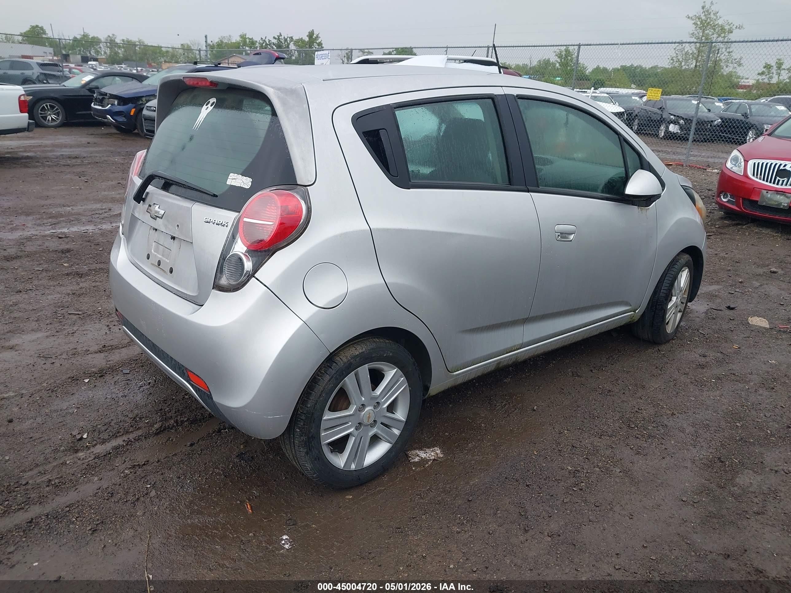 2013 Chevrolet Spark 1lt Auto Silver vin: KL8CD6S92DC553312