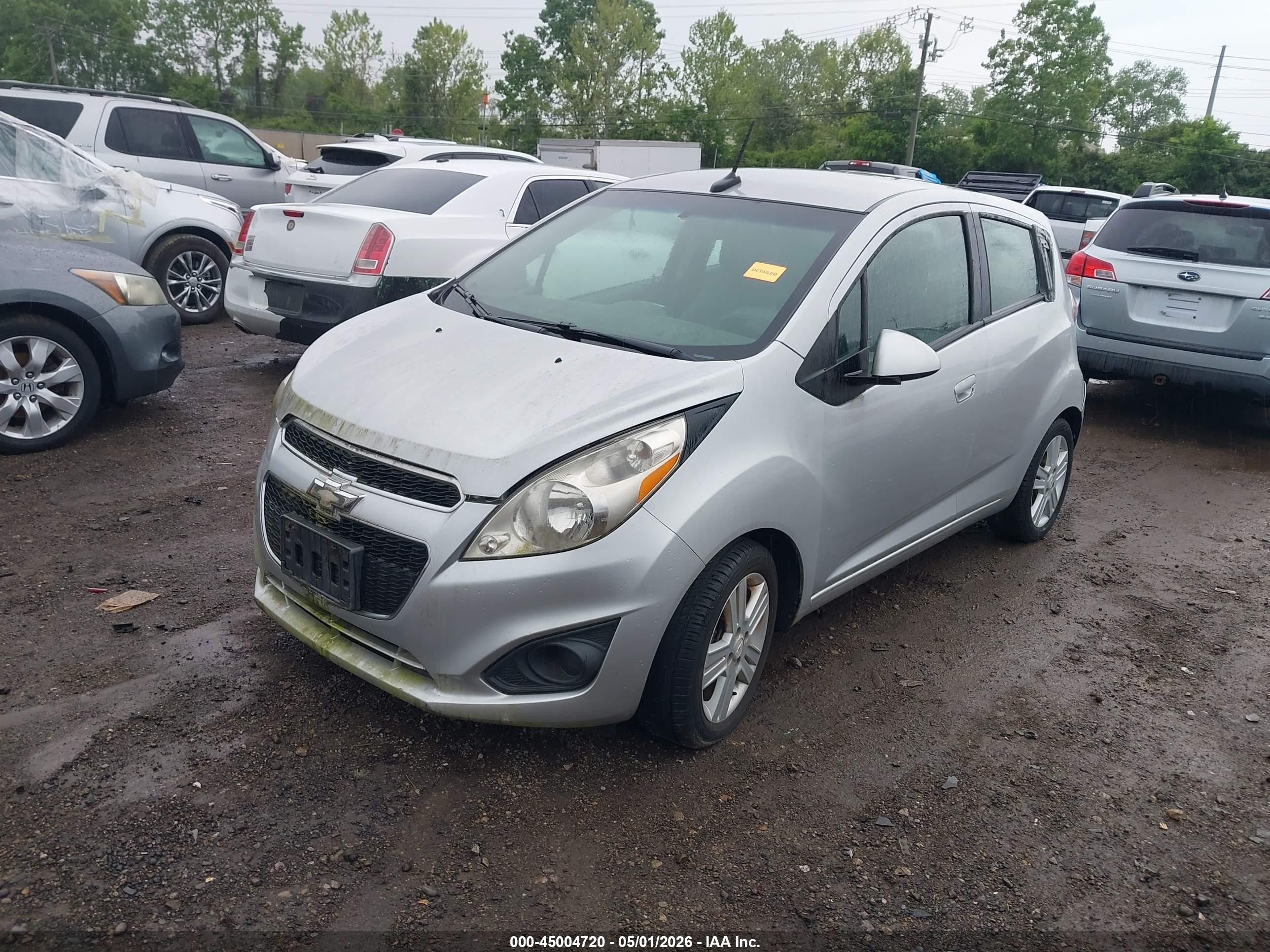 2013 Chevrolet Spark 1lt Auto Silver vin: KL8CD6S92DC553312