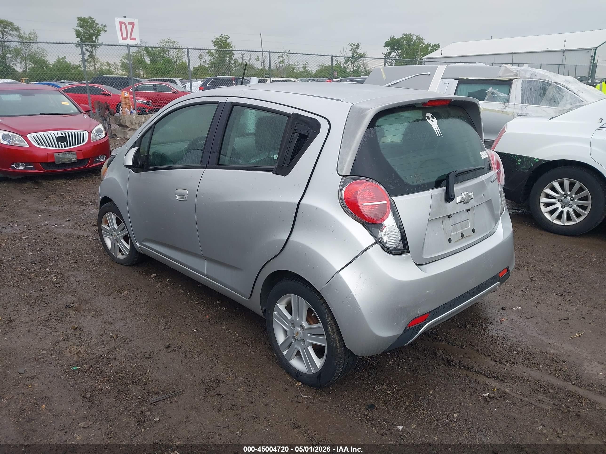 2013 Chevrolet Spark 1lt Auto Silver vin: KL8CD6S92DC553312