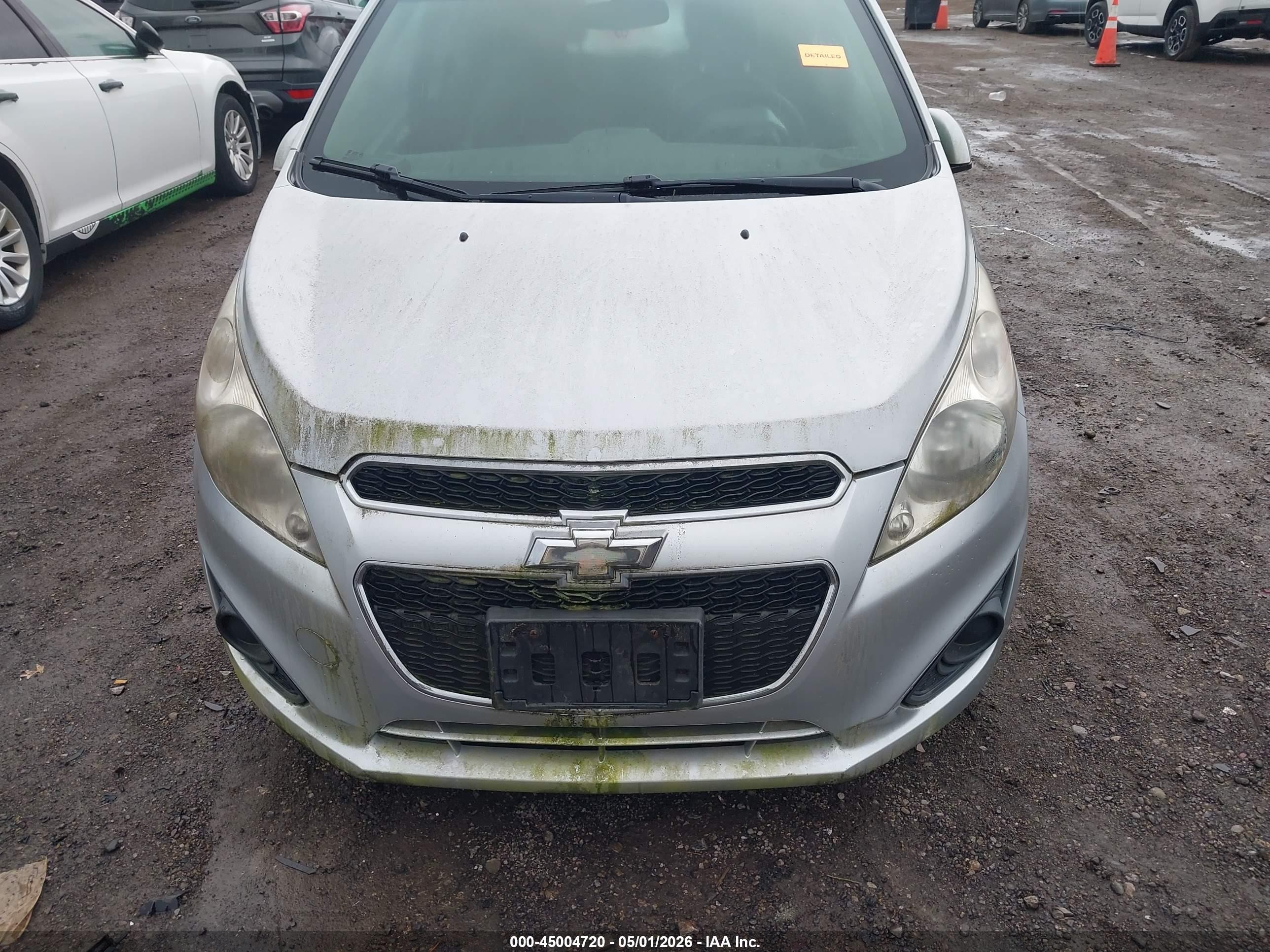 2013 Chevrolet Spark 1lt Auto Silver vin: KL8CD6S92DC553312