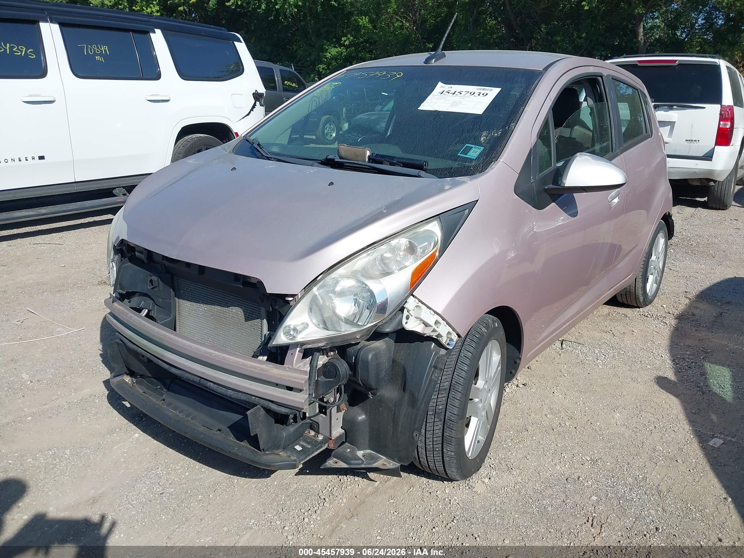 2013 Chevrolet Spark 1lt Auto Pink vin: KL8CD6S92DC578937