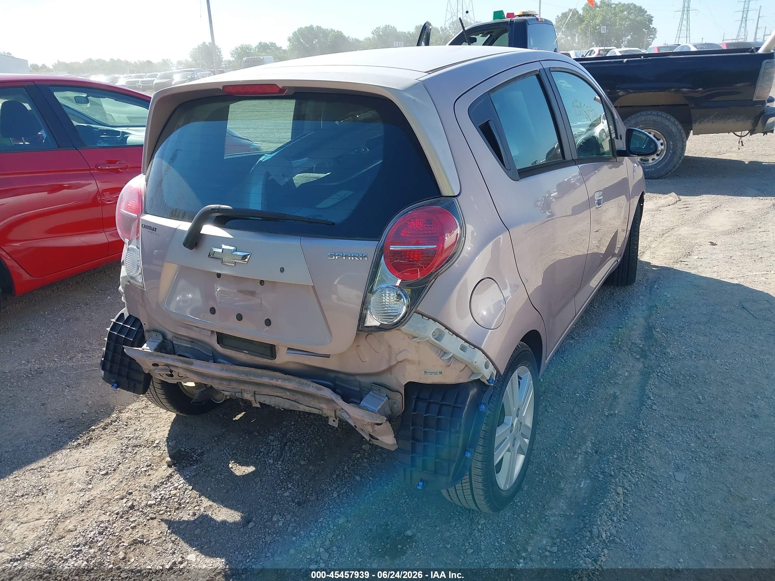 2013 Chevrolet Spark 1lt Auto Pink vin: KL8CD6S92DC578937